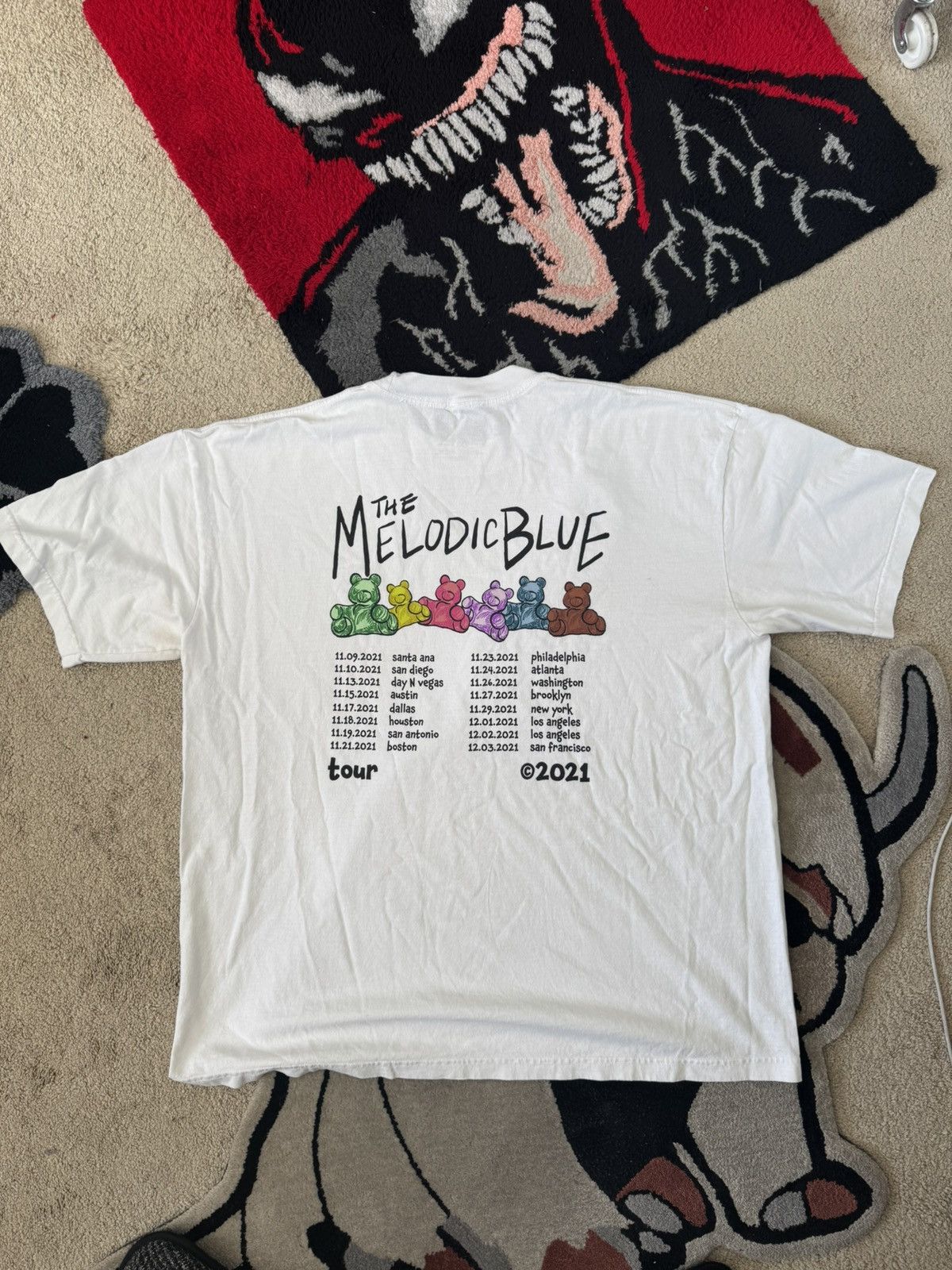 Band Tees Baby Keem Melodic Blue 2021 Merch XL Size US XL / EU 56 / 4 - 2 Thumbnail