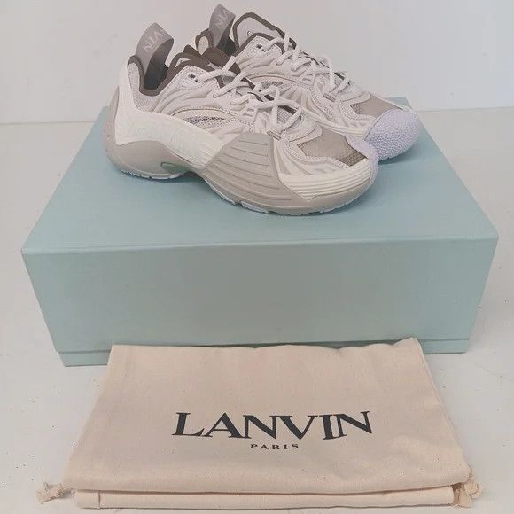 Lanvin Lanvin Flash X White Mesh Low-Top Sneakers - EU40/US10 Size US 10 / IT 40 - 1 Thumbnail