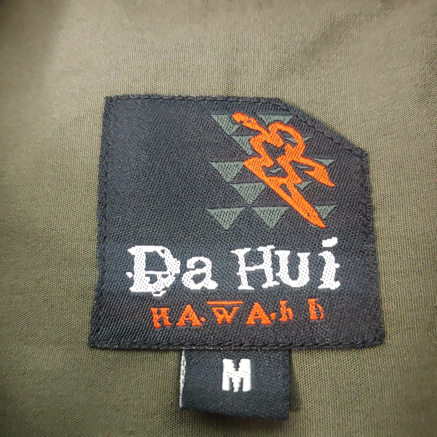Olive Da Hui Hawaii Shirt Long Sleeve Olive Black Aloha North Shore Oahu Surf Button-Up Casual Mens M Size US M / EU 48-50 / 2 - 4 Thumbnail