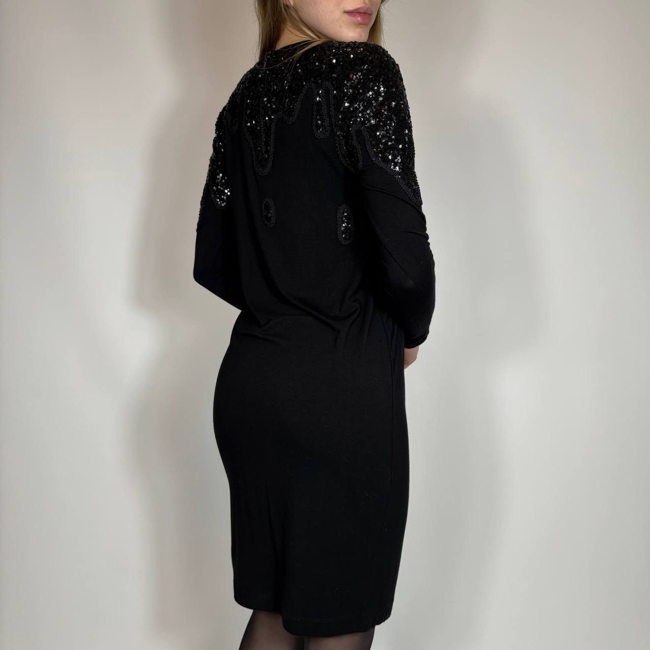Moschino Vintage Y2K Moschino Luxury Streaks Logo Midi Dress Size S / US 4 / IT 40 - 4 Thumbnail