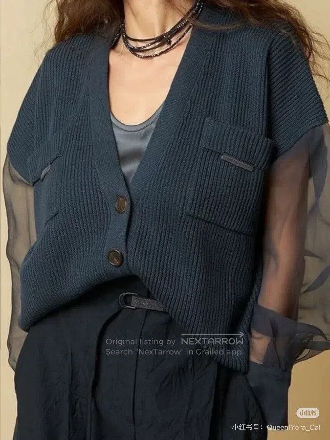 Brunello Cucinelli Brunello Cucinelli Knitted Cardigan Size M / US 6-8 / IT 42-44 - 1 Thumbnail
