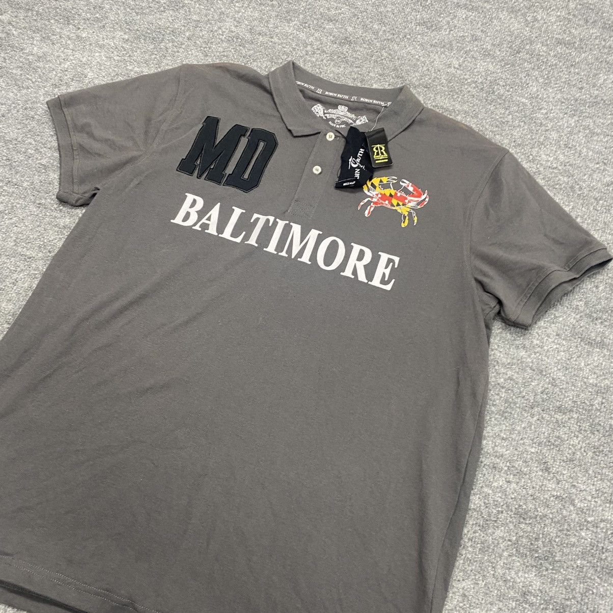 Robin Ruth Robin Ruth Grey Polo Shirt Baltimore MD Size XX-Large Size US XXL / EU 58 / 5 - 3 Thumbnail