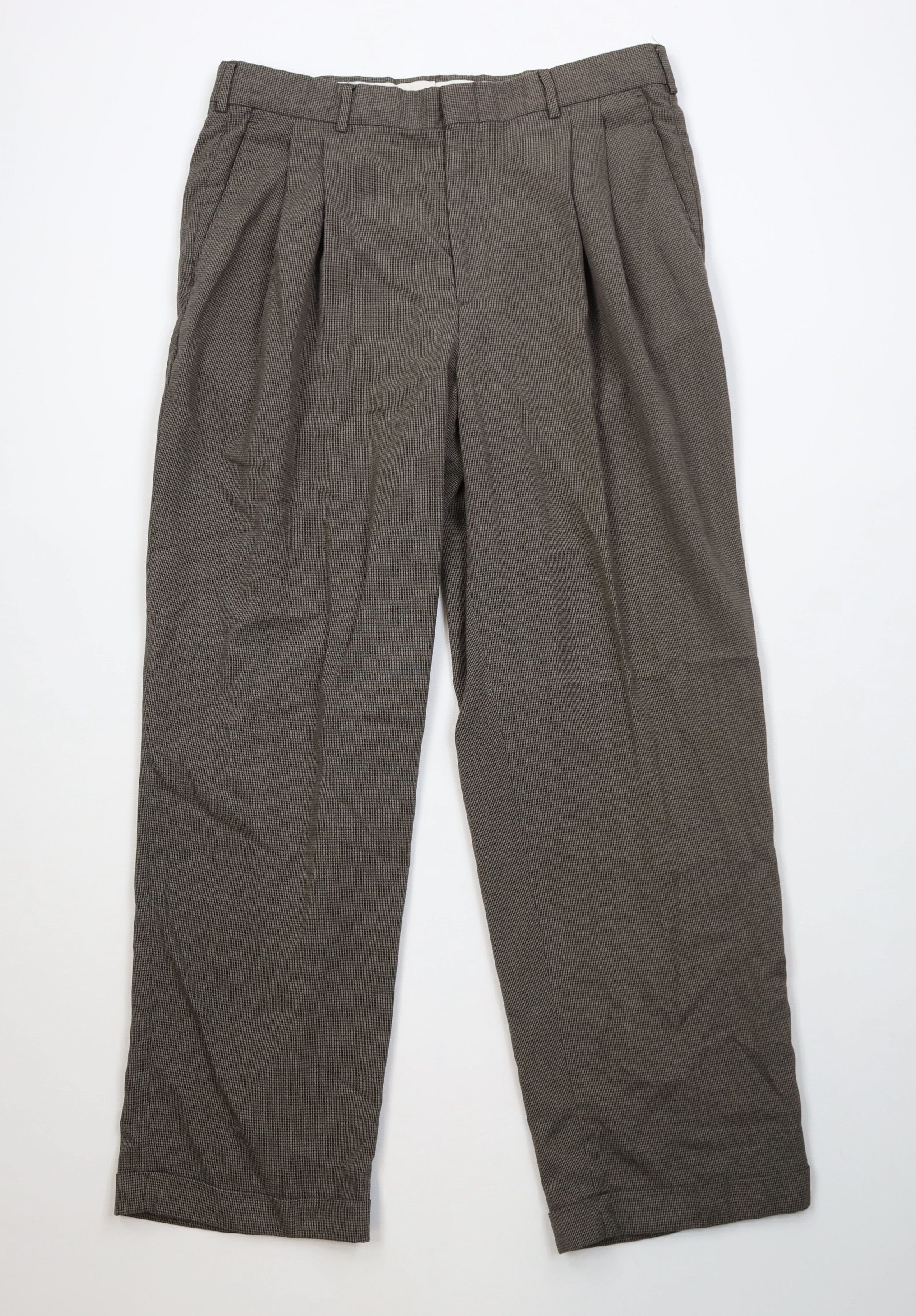 Vintage Vintage 90s Streetwear Houndstooth Wide Leg Chino Pants Size US 34 / EU 50 - 1 Thumbnail