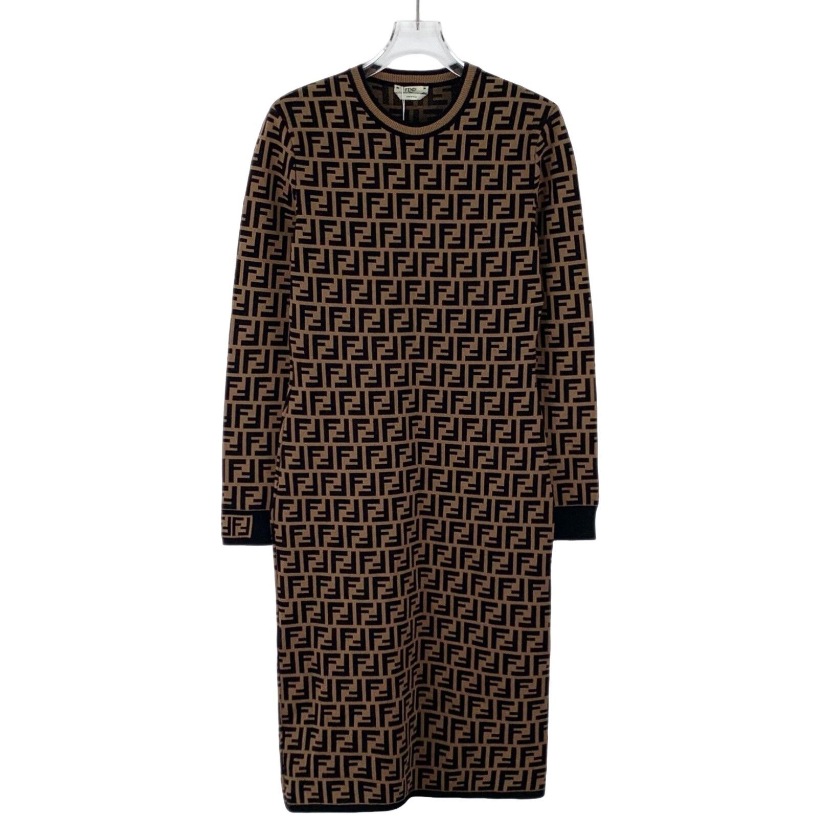 Fendi Fendi Monogram Knit Midi Dress IT 38 Size XS / US 0-2 / IT 36-38 - 1 Thumbnail