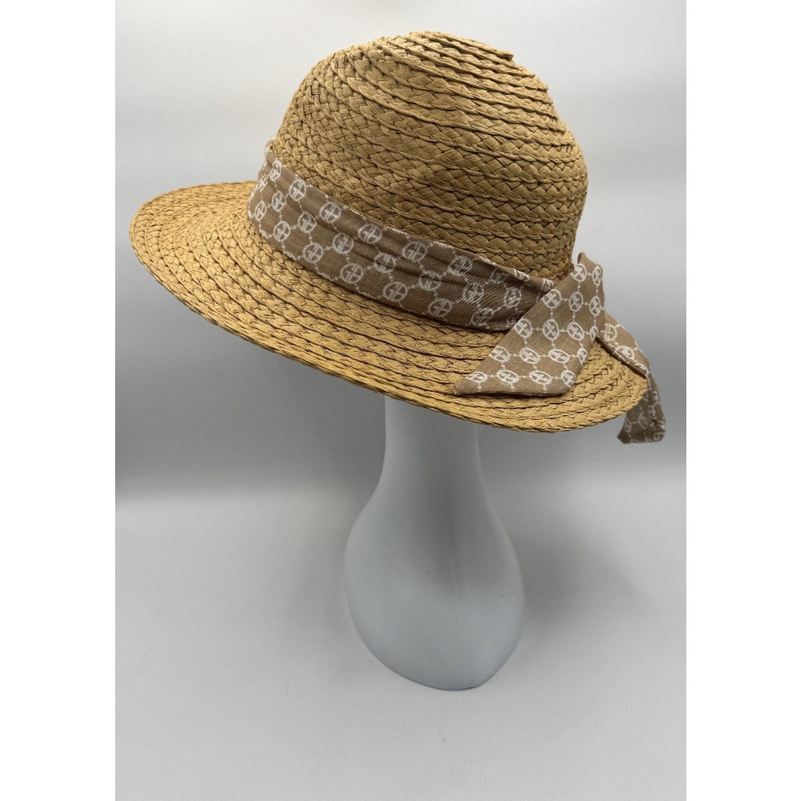 Giani Bernini Giani Bernini Women’s Chiffon Band Panama Hat Camel, Beach Size ONE SIZE - 4 Thumbnail