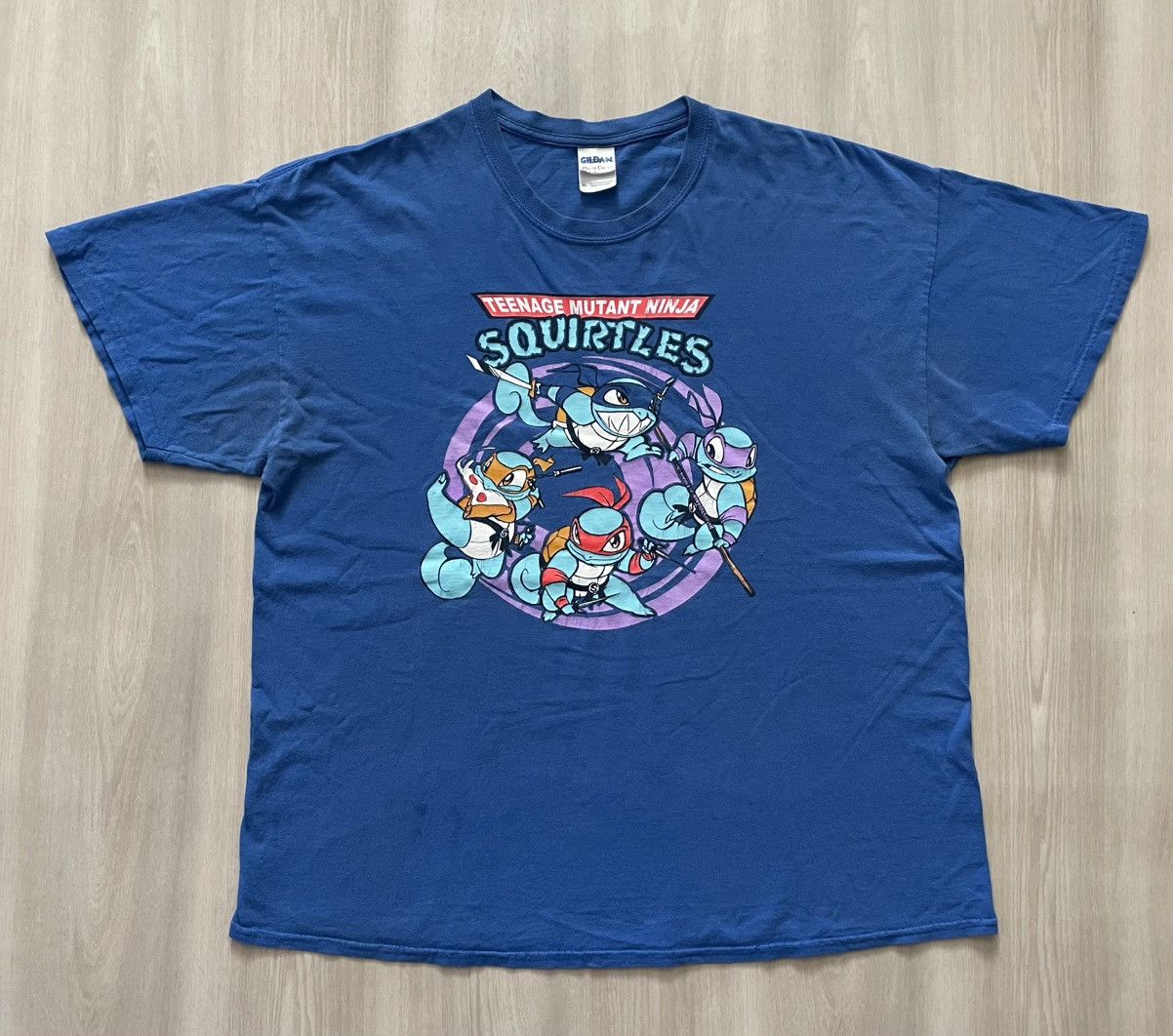 Gildan VTG Y2K Teenage Mutant Ninja Squirtles Shirt Sz XL Size US XL / EU 56 / 4 - 2 Thumbnail