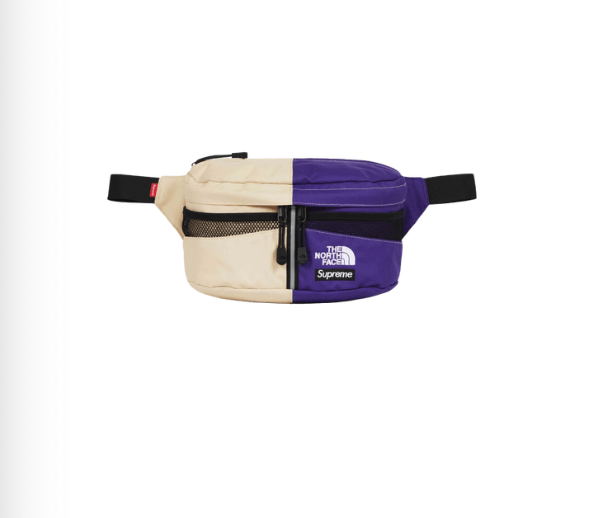 Supreme Supreme The North Face Split Waist Bag Tan/Purple | Grailed