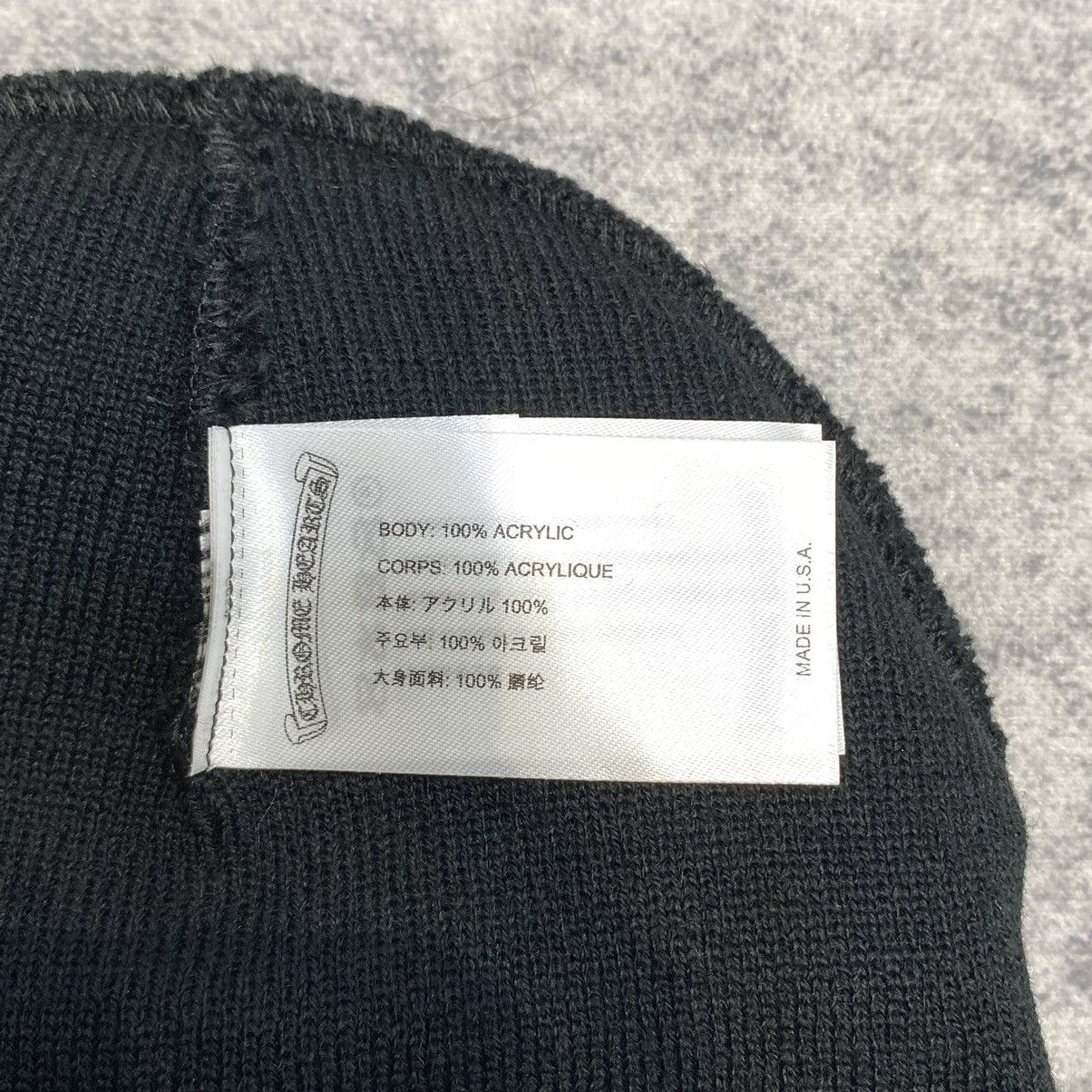 Chrome Hearts CHROME HEARTS classic beanie black Size ONE SIZE - 5 Thumbnail