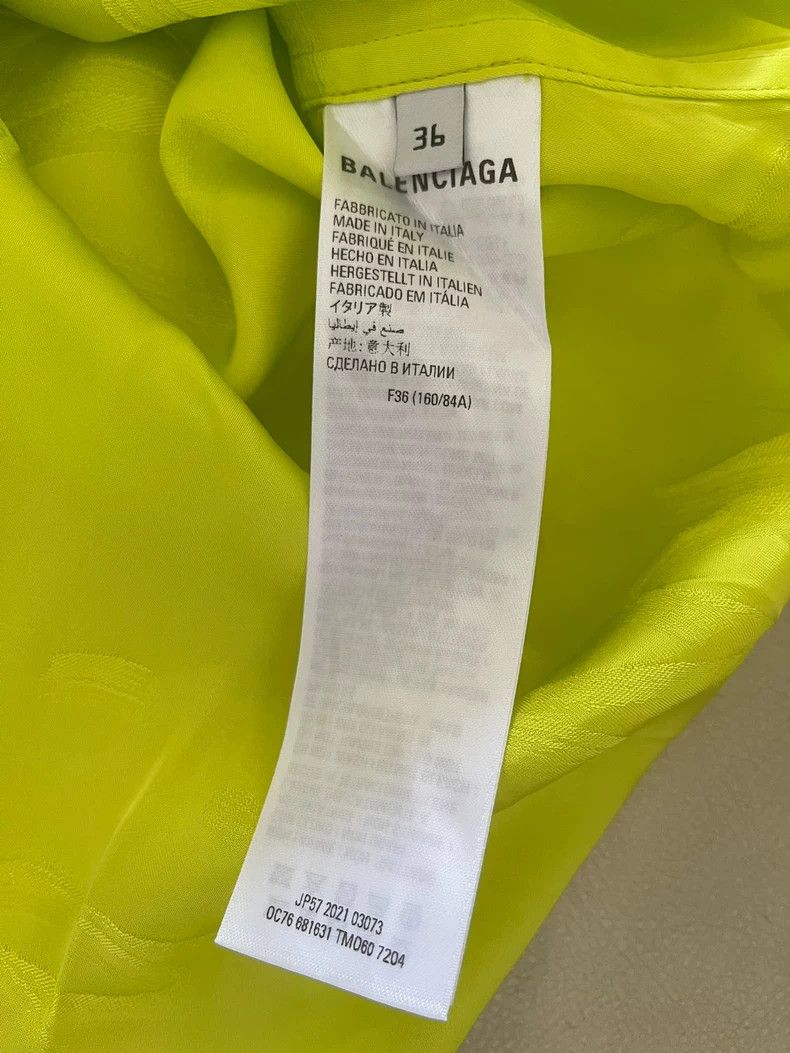 Balenciaga Balenciaga yellow shirt 2502-Nextarrow Size XS / US 0-2 / IT 36-38 - 4 Thumbnail