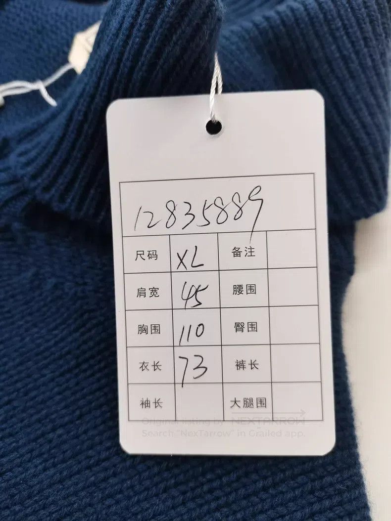 Hermes Hermes Dark Blue Cardigan Size US XL / EU 56 / 4 - 5 Thumbnail