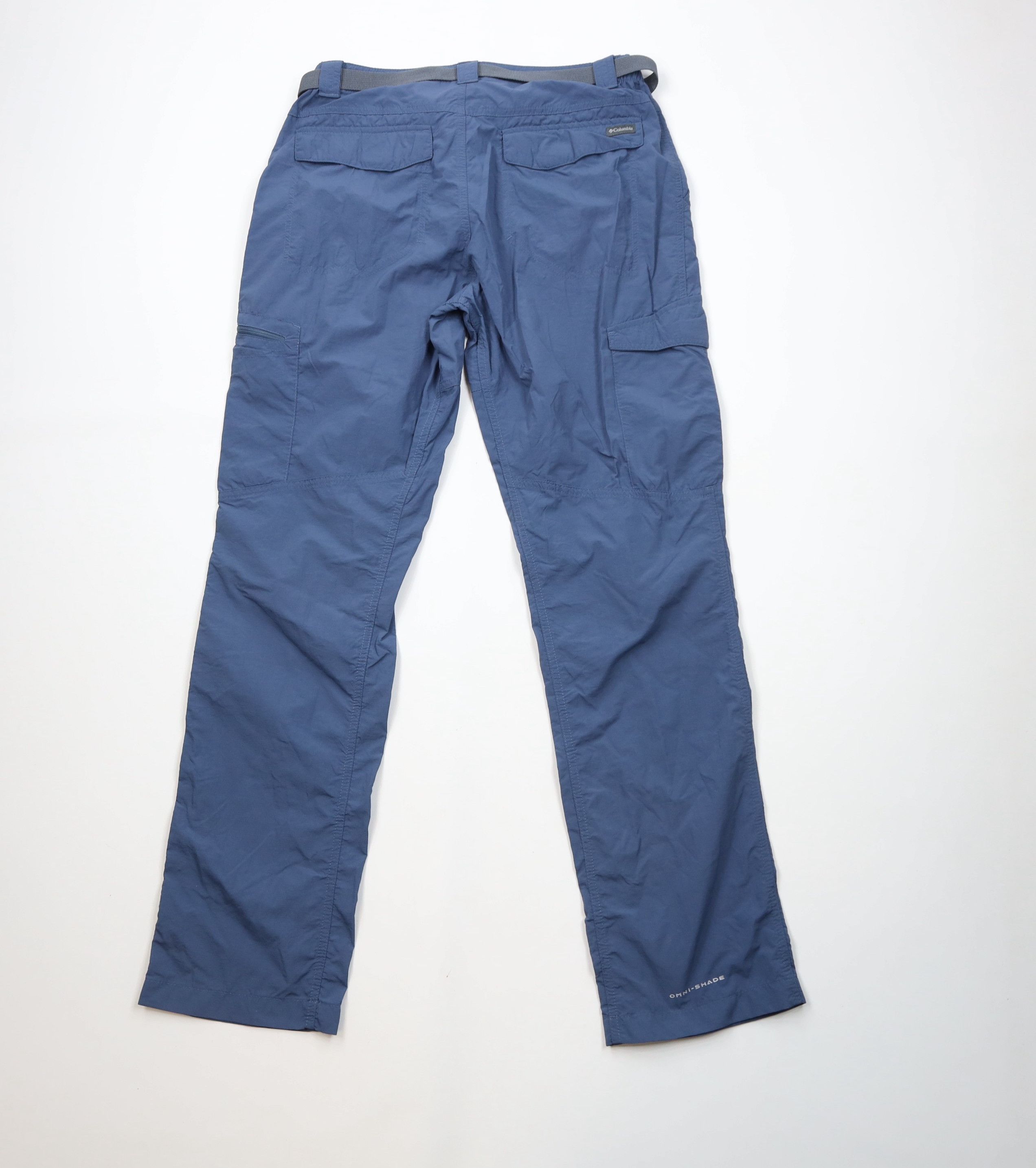 Columbia × Vintage Vintage Y2K Columbia Ripstop Wide Leg Cargo Pants Blue Nylon Size US 34 / EU 50 - 7 Thumbnail