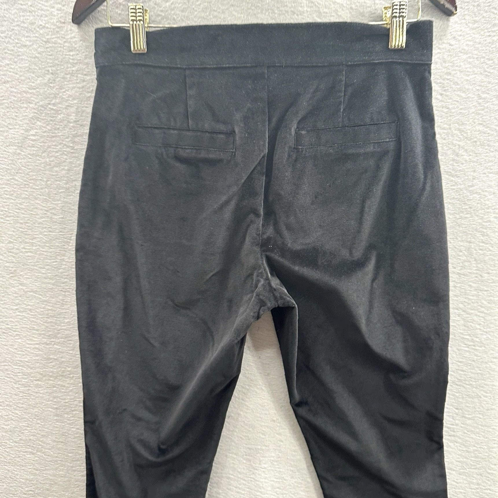 Vintage Peruvian Connection Pants Womens 6 Black Knit Cotton Spandex Flat Front Skinny Ankle Capris 6 Regular Womens Size 6 Size 28" / US 6 / IT 42 - 6 Thumbnail