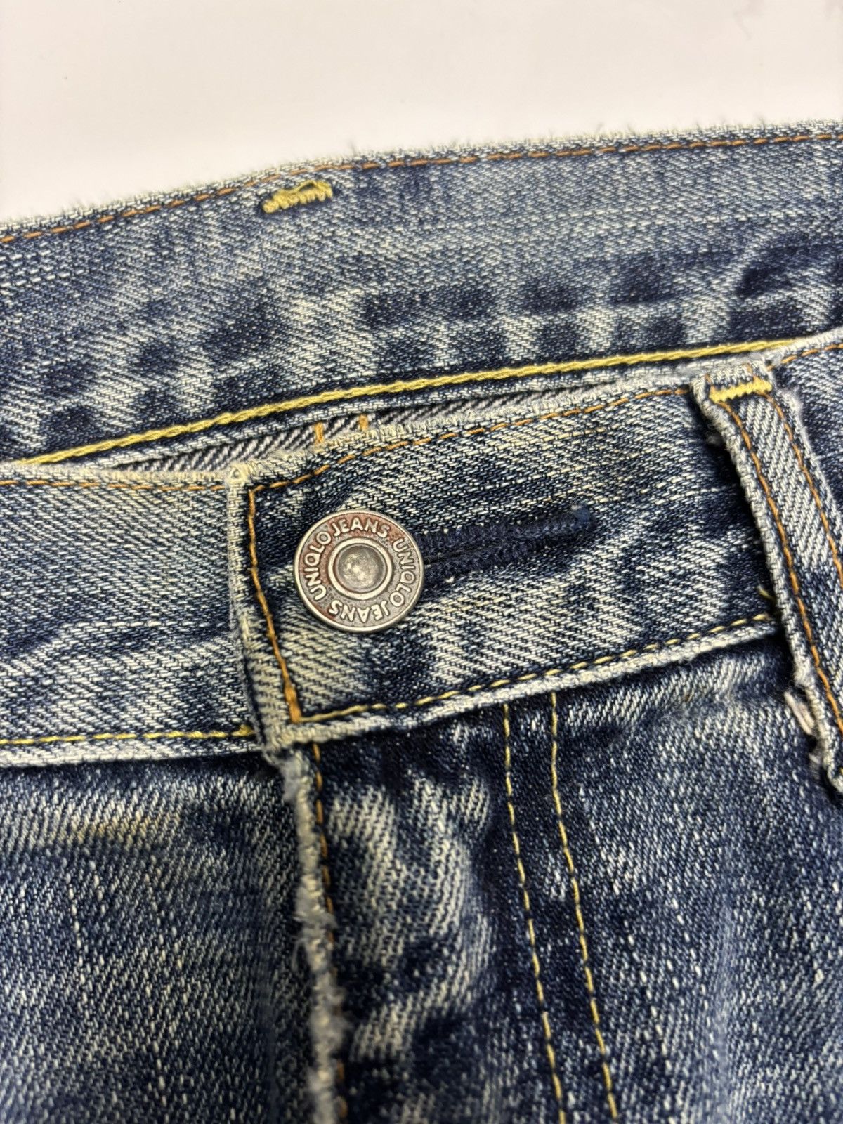 Undercover × Uniqlo 🔥DISTRESSED DENIM BOOTCUT UNIQLO B-002 UNDERCOVER STYLE Size US 32 / EU 48 - 13 Thumbnail