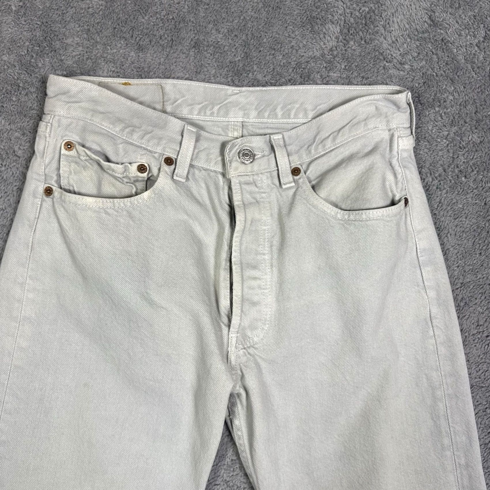 Levi's VINTAGE Levi's 501XX Jeans Men 29x30 USA Made 1995 Button Fly Grunge 90s Gray Size US 31 - 3 Thumbnail