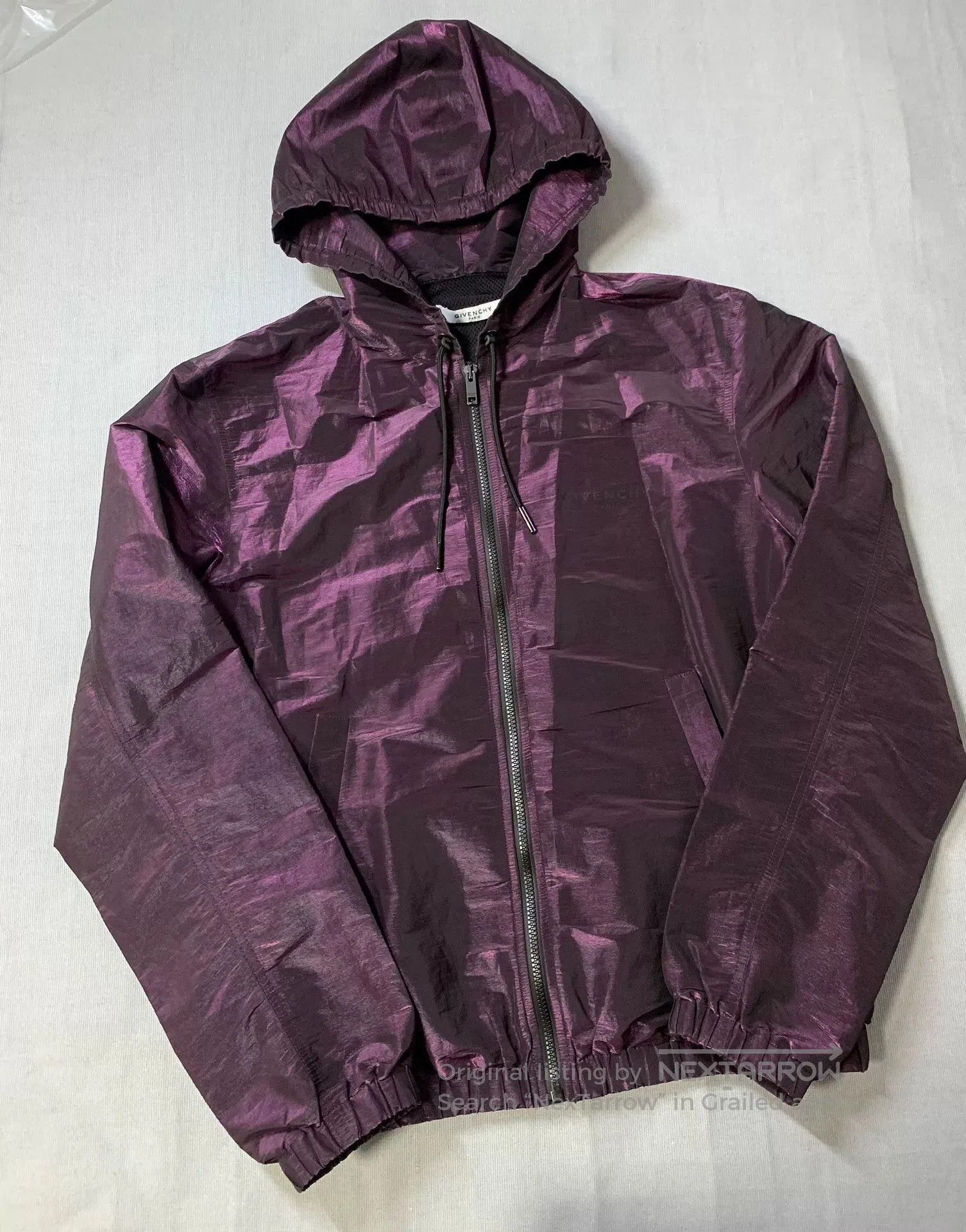 Givenchy Givenchy Purple Metallic Reflective Hooded Jacket. Size US S / EU 44-46 / 1 - 2 Thumbnail
