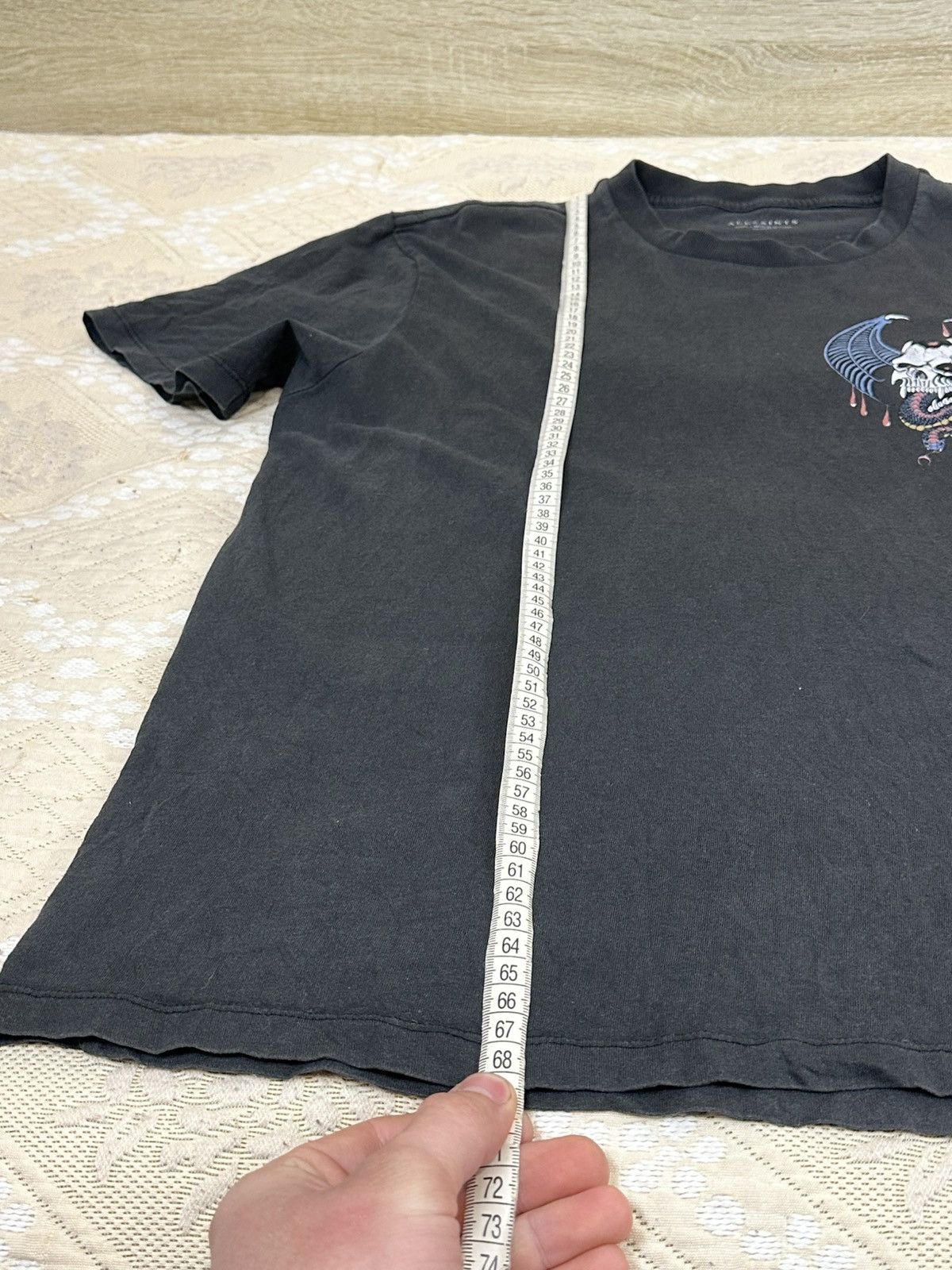 Allsaints 🔥 Allsaints Bat Skull Snake Logo Y2K Art T Shirt Affliction Size US S / EU 44-46 / 1 - 12 Thumbnail