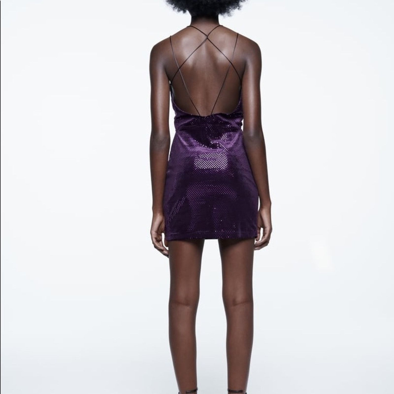 Zara ZARA RING DETAIL SHINY DRESS Size S / US 4 / IT 40 - 7 Thumbnail