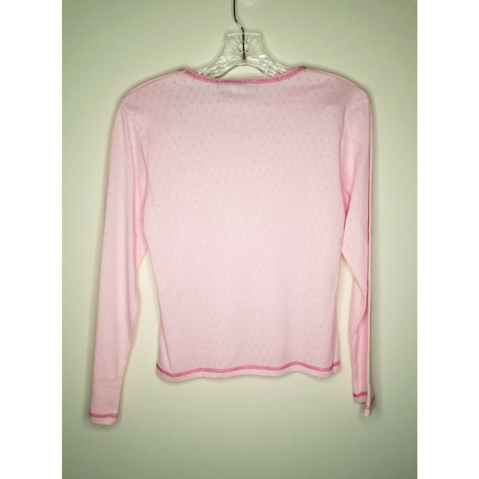 Vintage Varsity Baileys Point Club Long Sleeve Pink T-Shirt Women's XL Size XL / US 12-14 / IT 48-50 - 6 Thumbnail