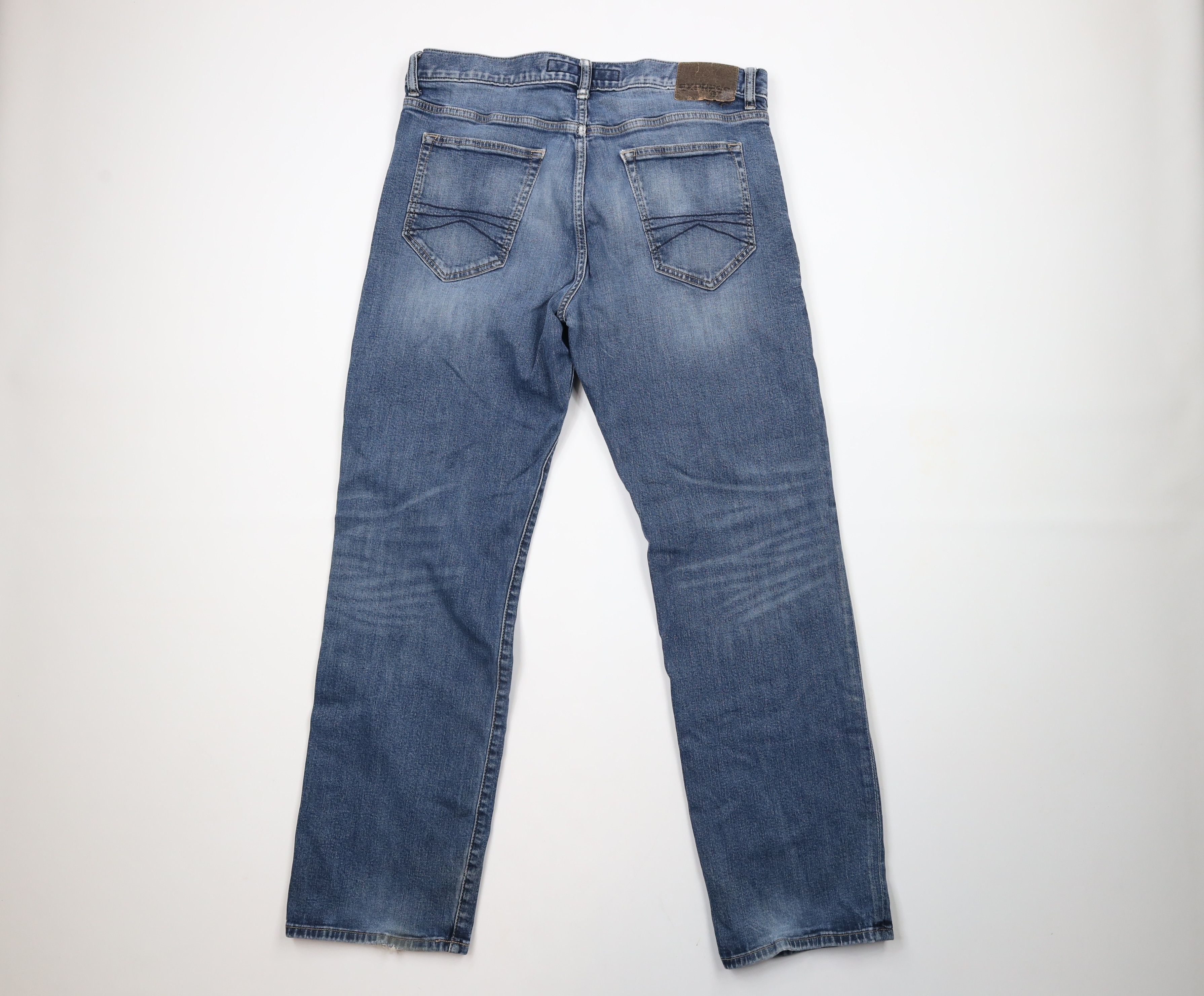 Express × Vintage Express Loose Fit Blake Straight Leg Denim Jeans Blue Size US 32 / EU 48 - 7 Thumbnail