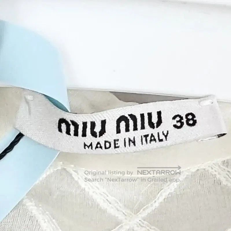 Miu Miu Miu Miu White Long Sleeve Dress . Size XXS / US 00 / IT 34 - 3 Thumbnail