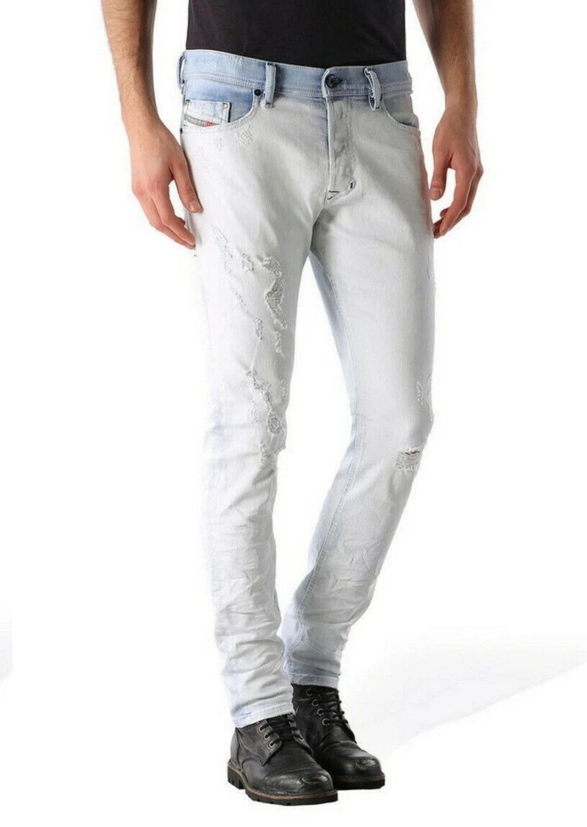 Diesel RARE Diesel Distressed Tepphar Slim Jeans Size US 31 - 2 Thumbnail