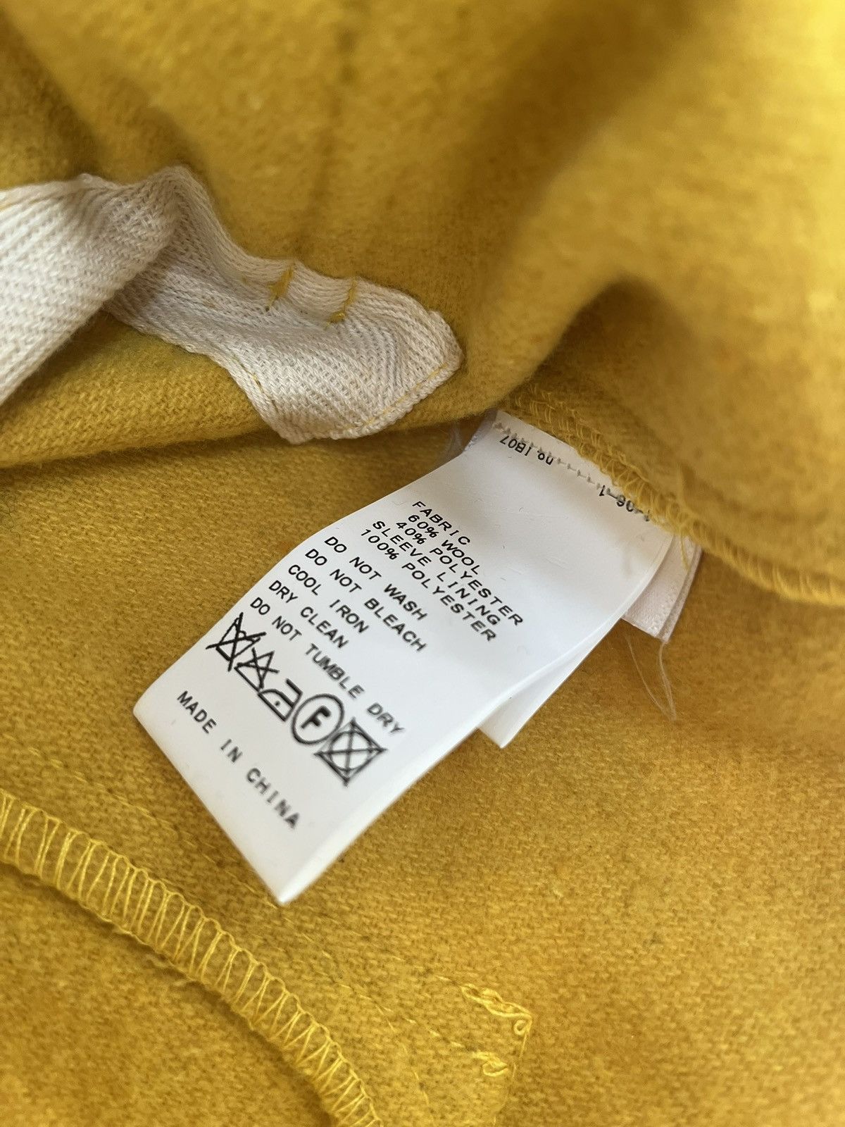 Kinfolk Kinfolk Yellow Wool Chore Jacket Size US S / EU 44-46 / 1 - 5 Thumbnail