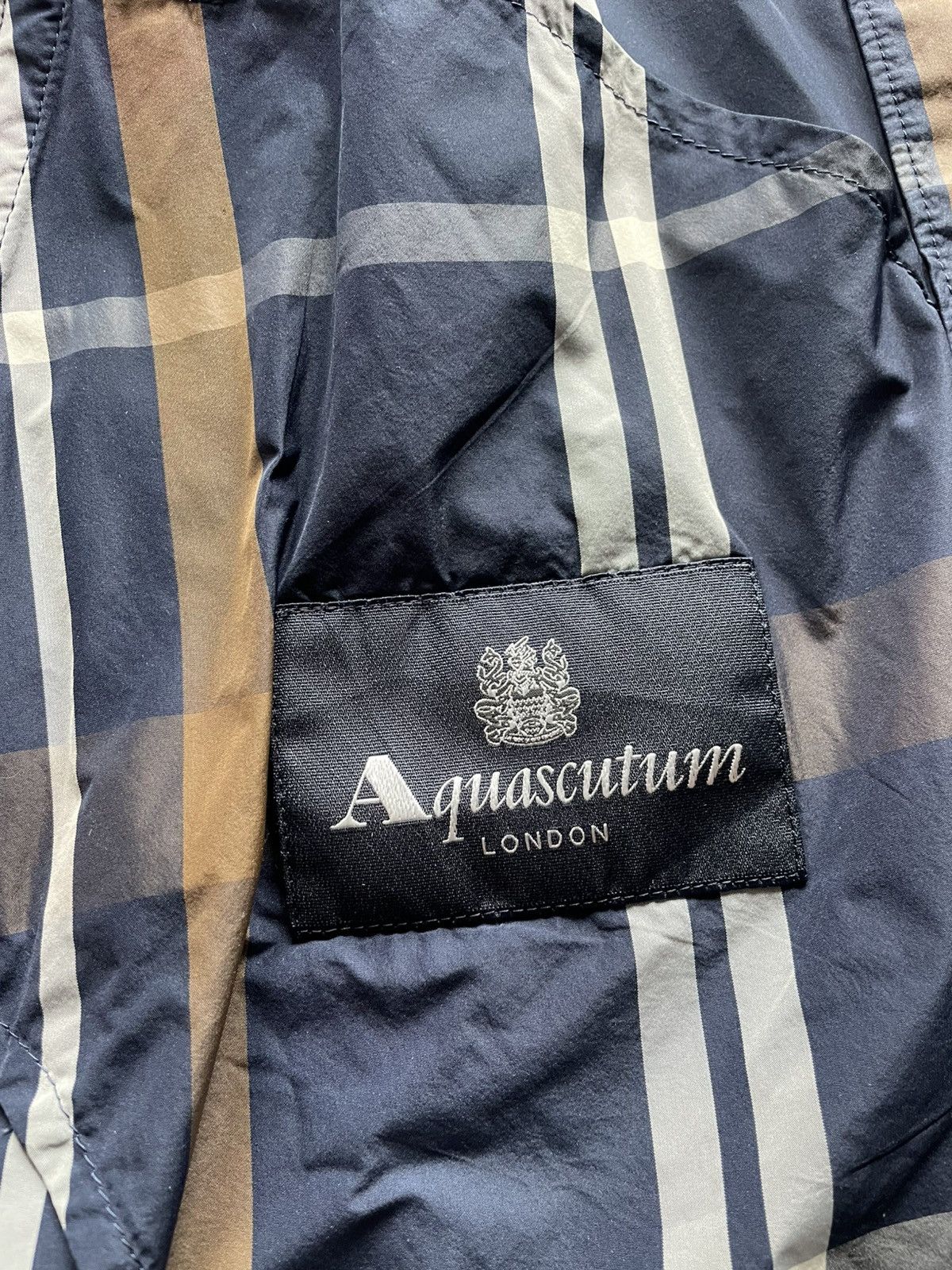 Aquascutum AQUASCUTUM London Vintage Club Check Windbreaker Coat Size US S / EU 44-46 / 1 - 7 Thumbnail