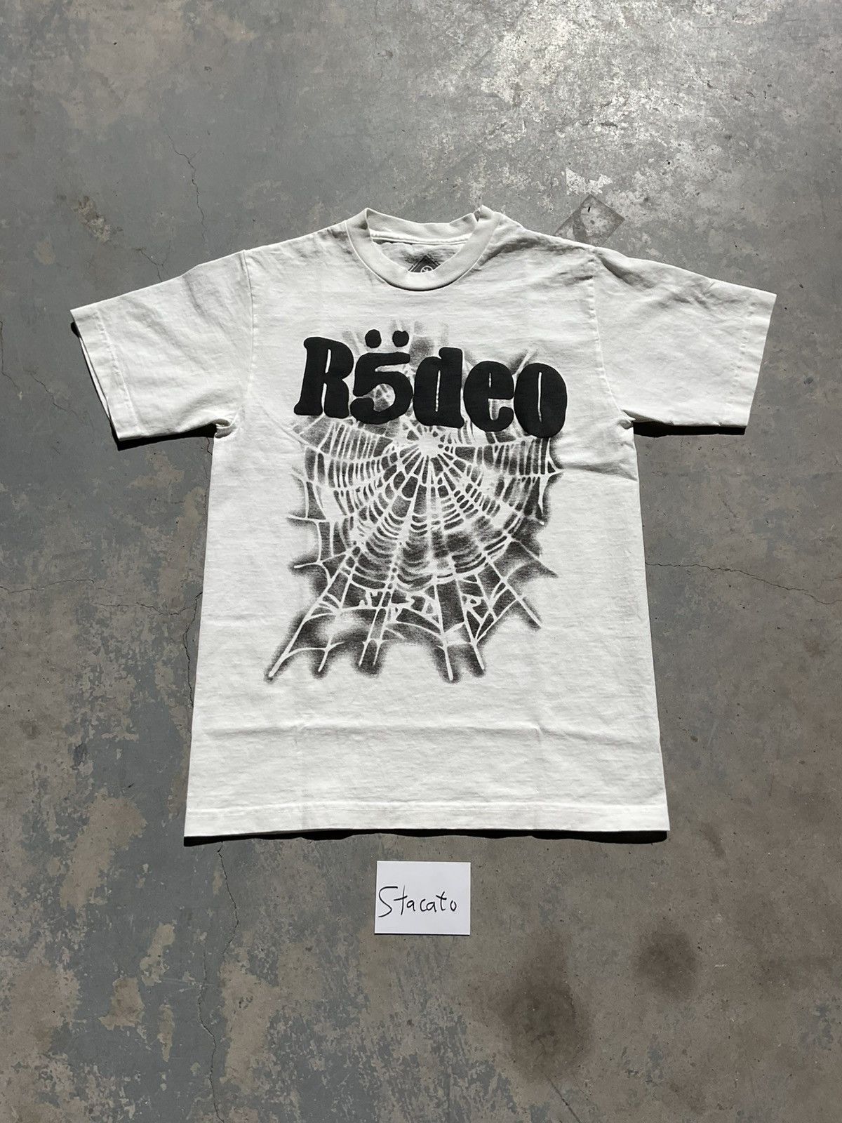 Sp5der x Travis Scott Rodeo Web Tee White
