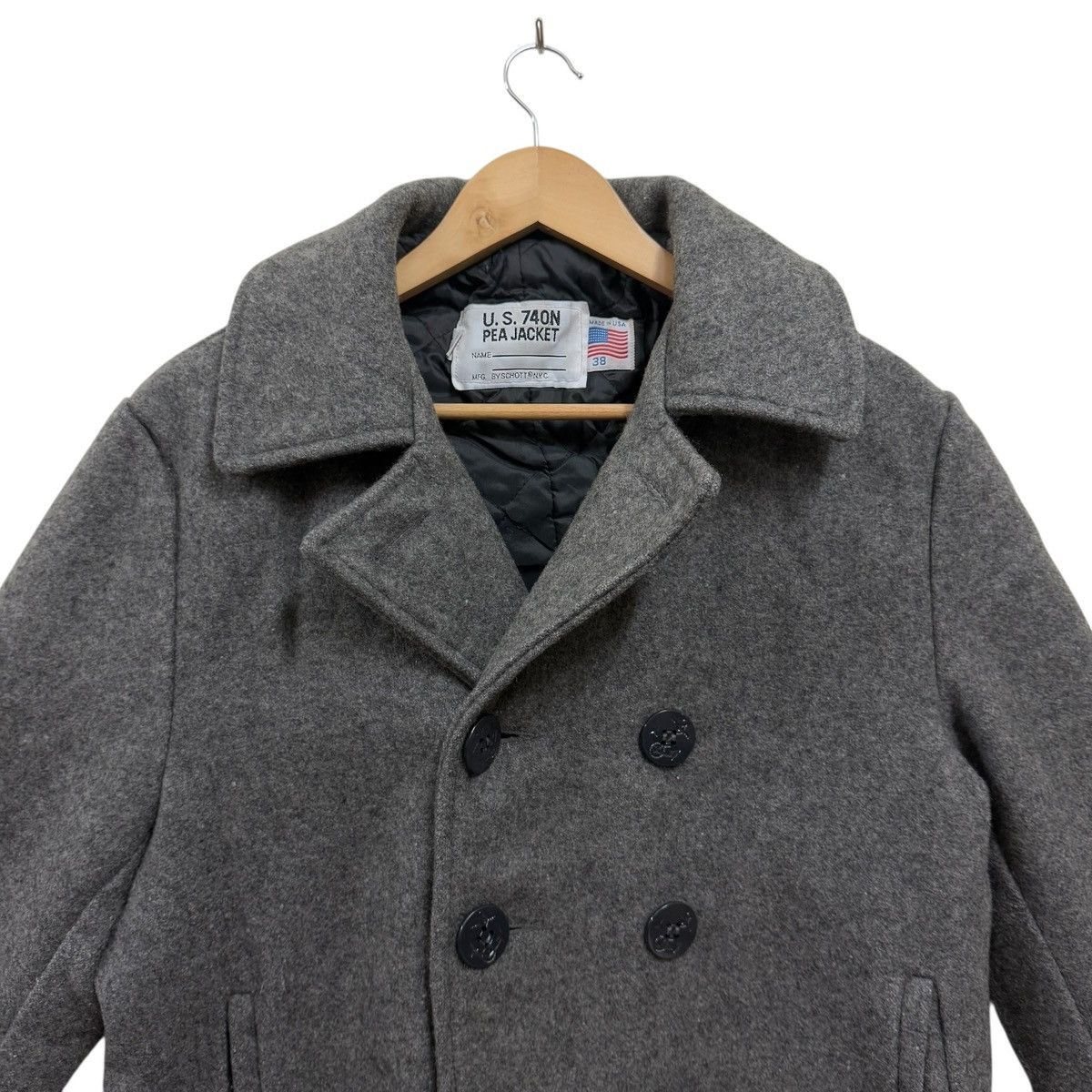 Schott Vintage Schott NYC 740N Peacoat Jacket Size US L / EU 52-54 / 3 - 2 Thumbnail