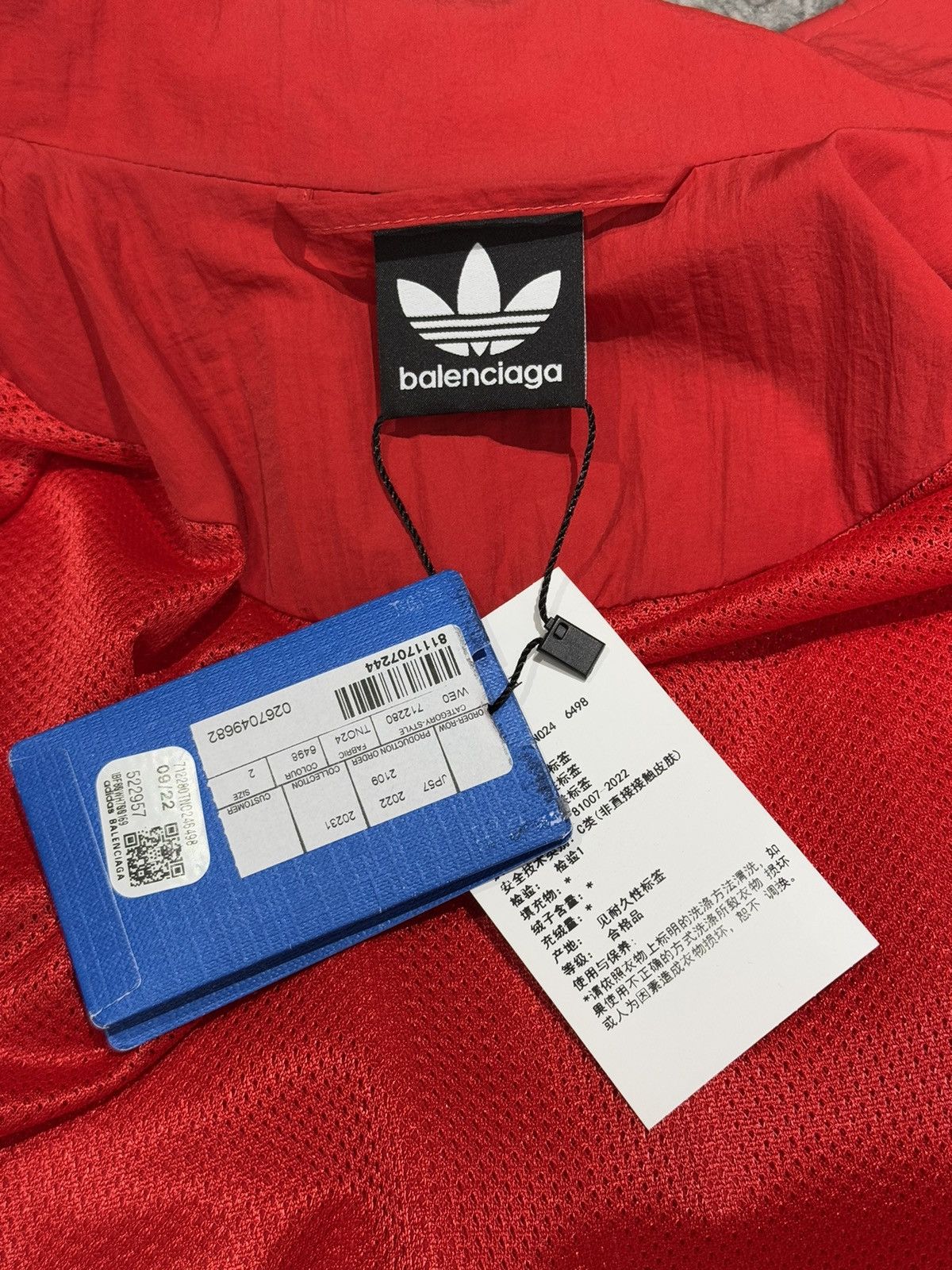 Balenciaga Balenciaga x adidas 23ss red jacket Size US S / EU 44-46 / 1 - 7 Thumbnail