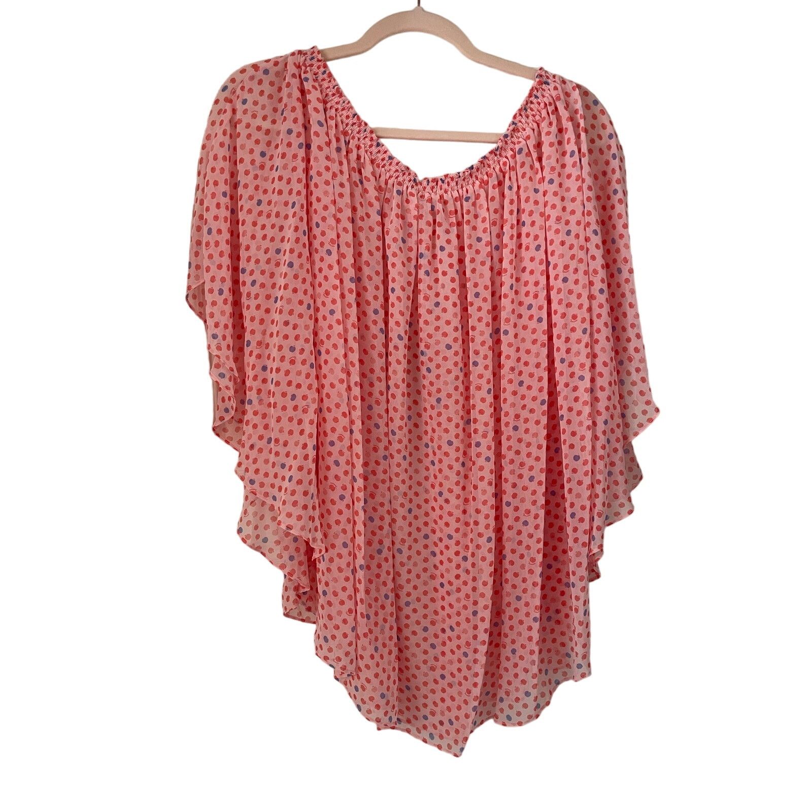 Fiorucci Fiorucci Pink Polka Dot Flowy Top, NWT, Size: 40 Size S / US 4 / IT 40 - 3 Thumbnail