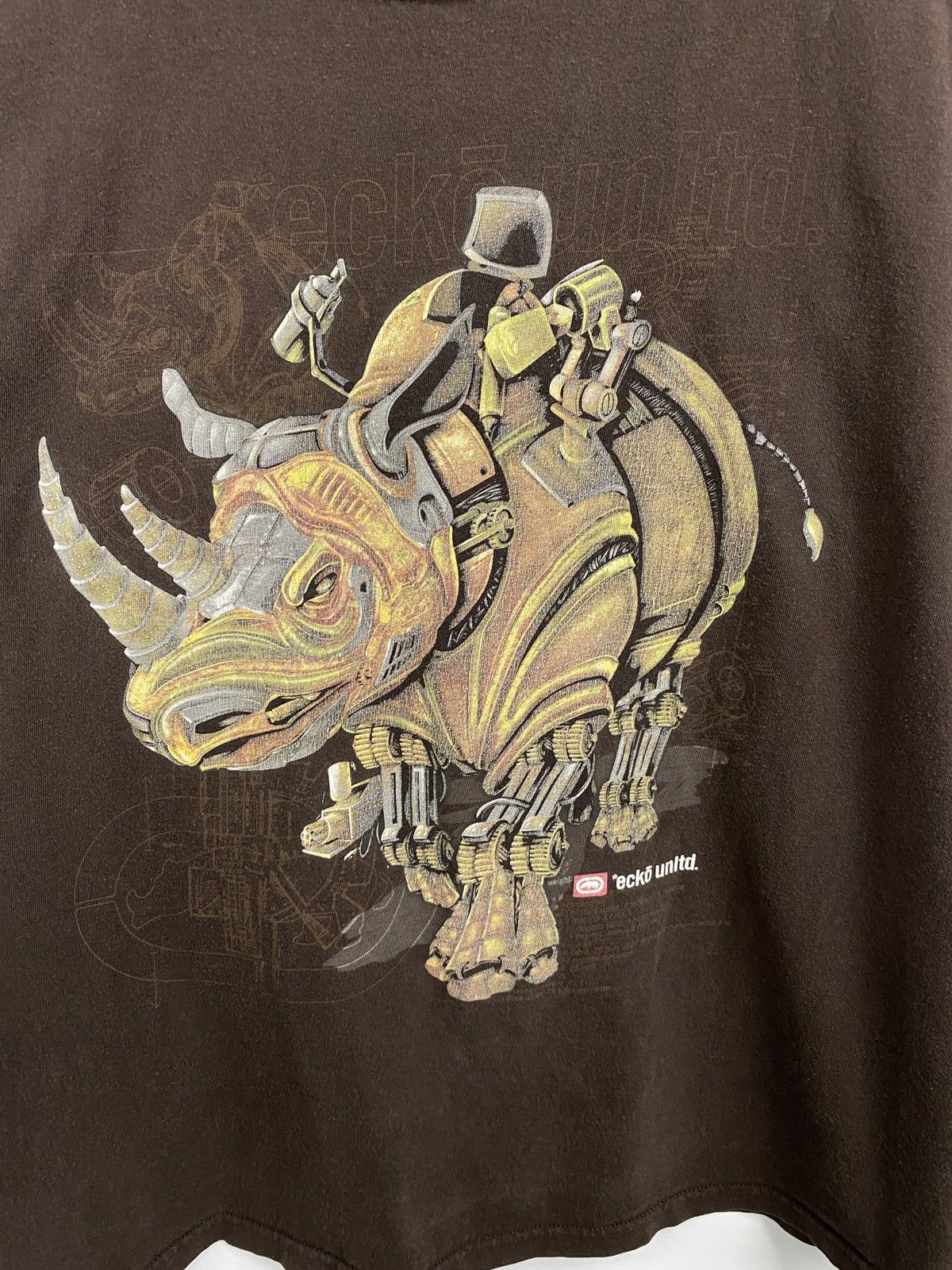 Christian Audigier × Ecko Unltd. × Ed Hardy 🇺🇸 Vintage 90s Ecko Unlimited Rap Japan Style T-Shirt Rare Size US L / EU 52-54 / 3 - 4 Thumbnail
