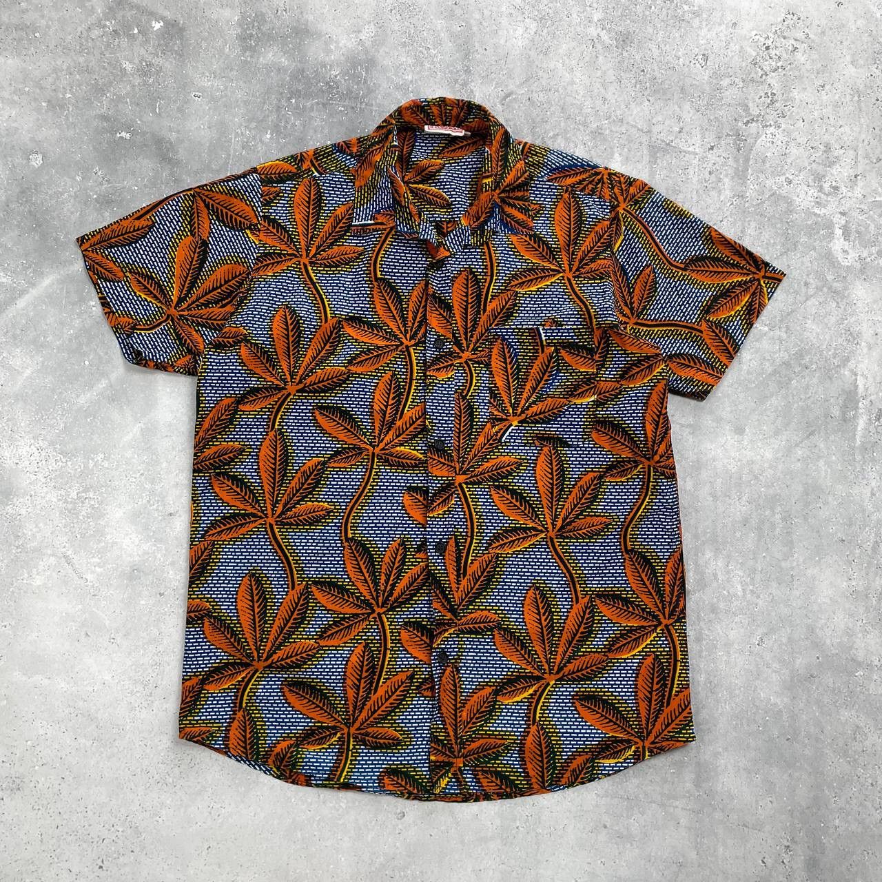 Designer Poplin Project Floral Print Short Sleeve Button-Up Shirt M Size US M / EU 48-50 / 2 - 1 Thumbnail