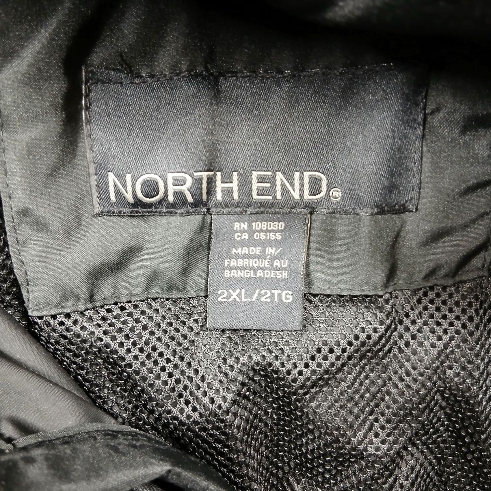 Vintage North End Jacket Windbreaker Mens 2XL Black Logo Full Zip Lightweight Casual Travel Outdoors Size US XXL / EU 58 / 5 - 5 Thumbnail