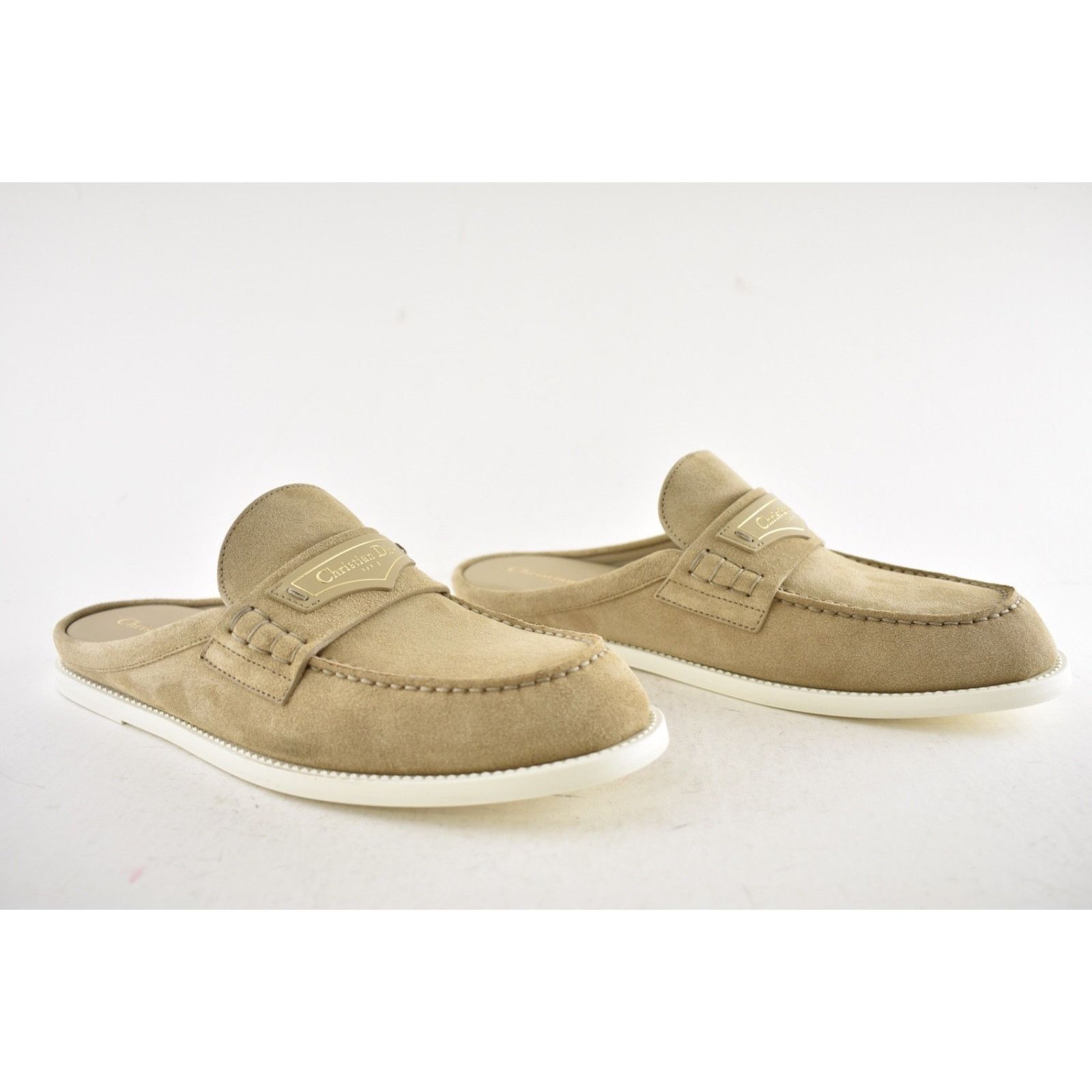 Dior Dior Boy Mule Corde Beige Suede Backless Loafer Flat 41 Size US 11 / IT 41 - 4 Thumbnail