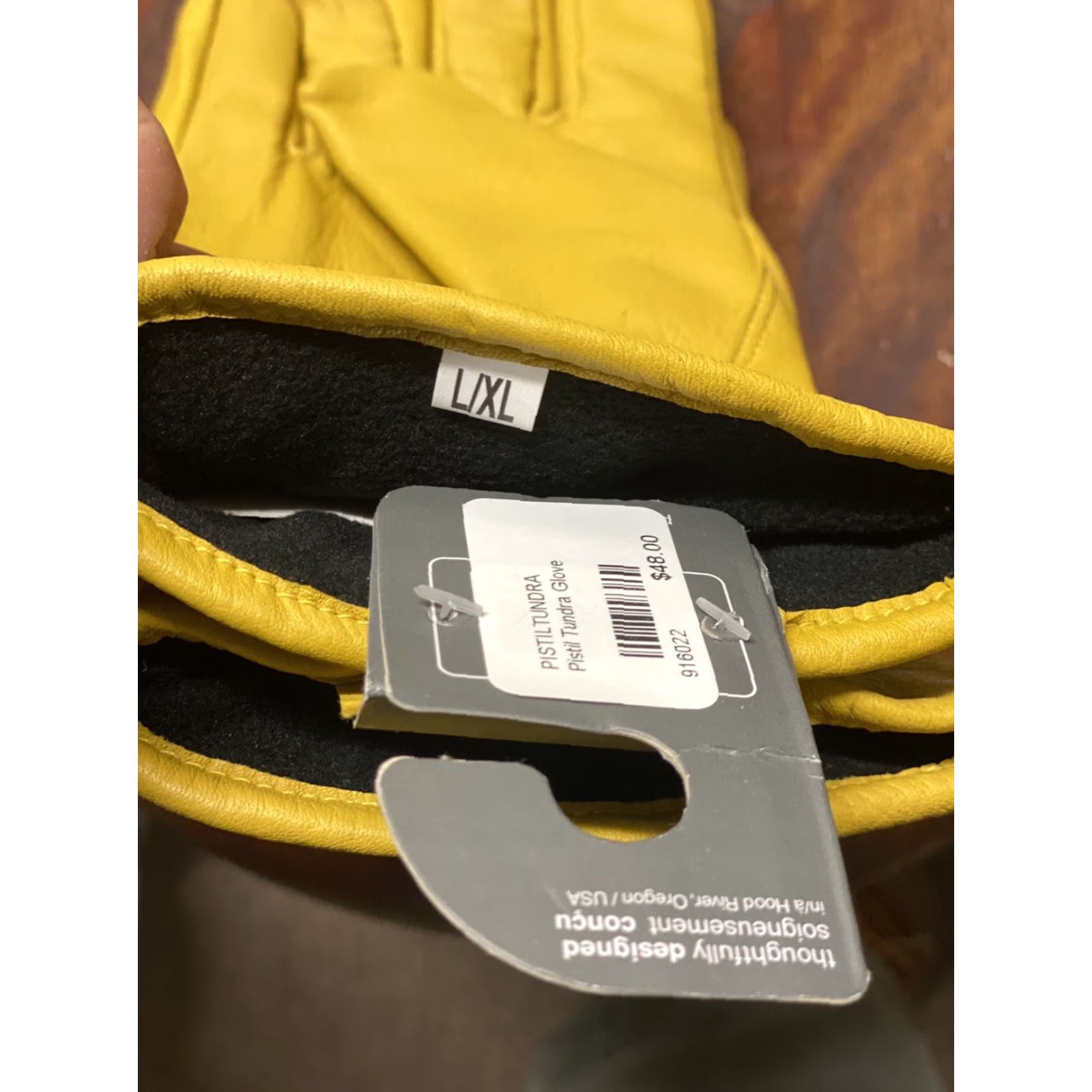 Vintage Tundra Leather Work Gloves Glove Mens XL Pistil Natural Beige L/XL Size ONE SIZE - 6 Thumbnail