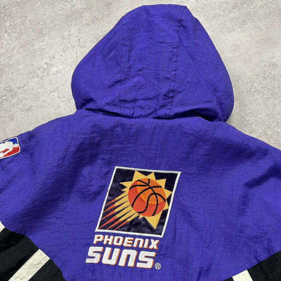NBA × Starter × Vintage PHOENIX SUNS STARTER AUTHENTICS PUFFER JACKET HOODIE YOUTH Size US XL / EU 56 / 4 - 3 Thumbnail