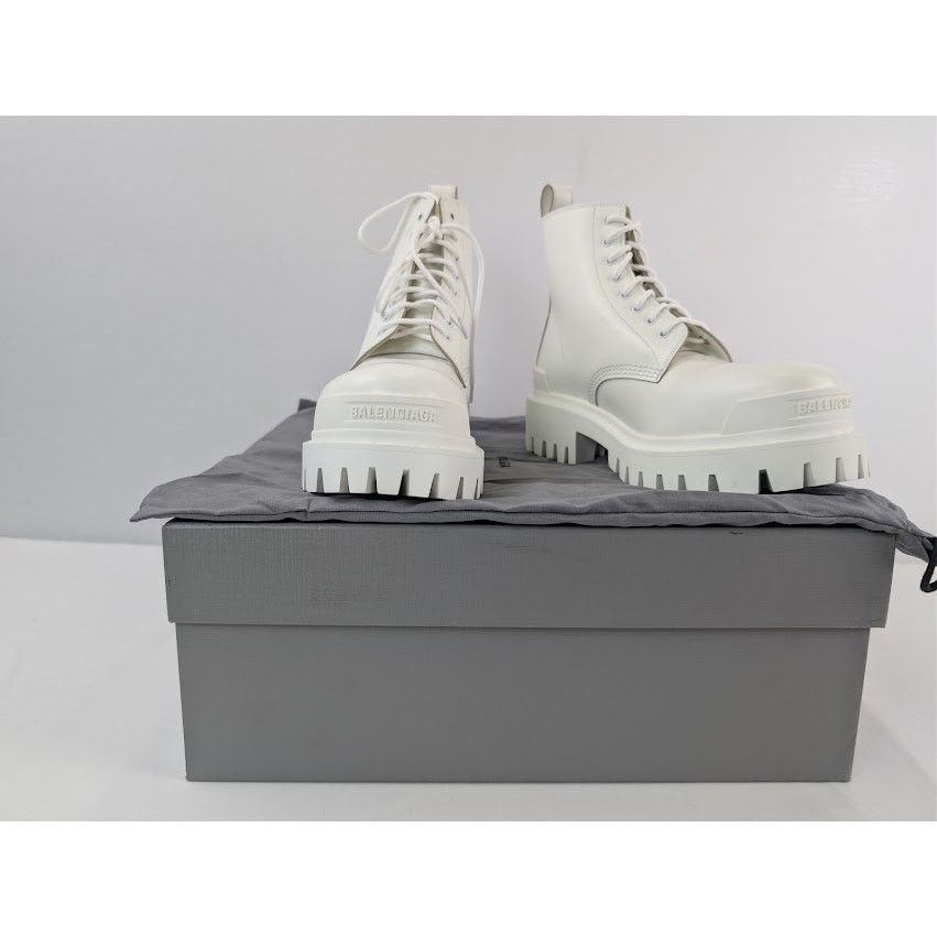 Balenciaga o1rshd1 Strike L20 Boots in Optic White Size US 7 / EU 40 - 17 Thumbnail
