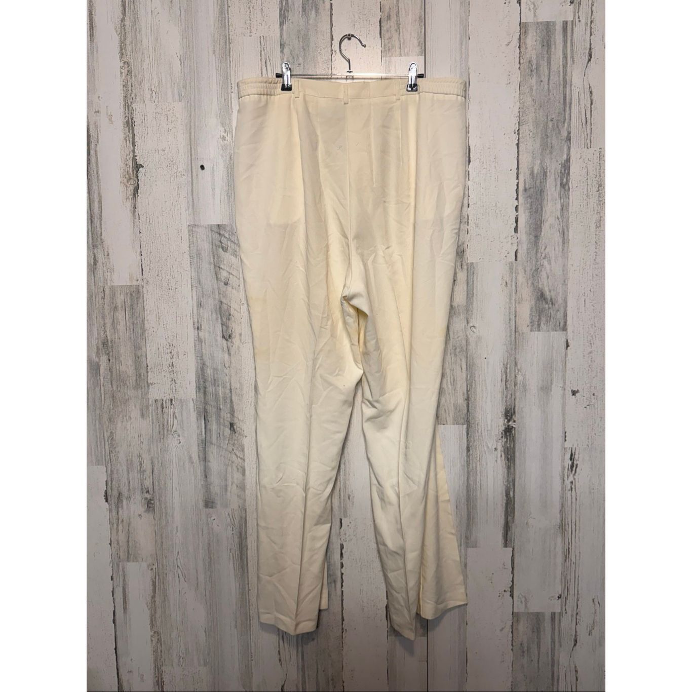 Other Liz Baker Tall Cream Dress Pants Women’s 20T High Rise Strai Size 34" / US 12 / IT 48 - 4 Thumbnail