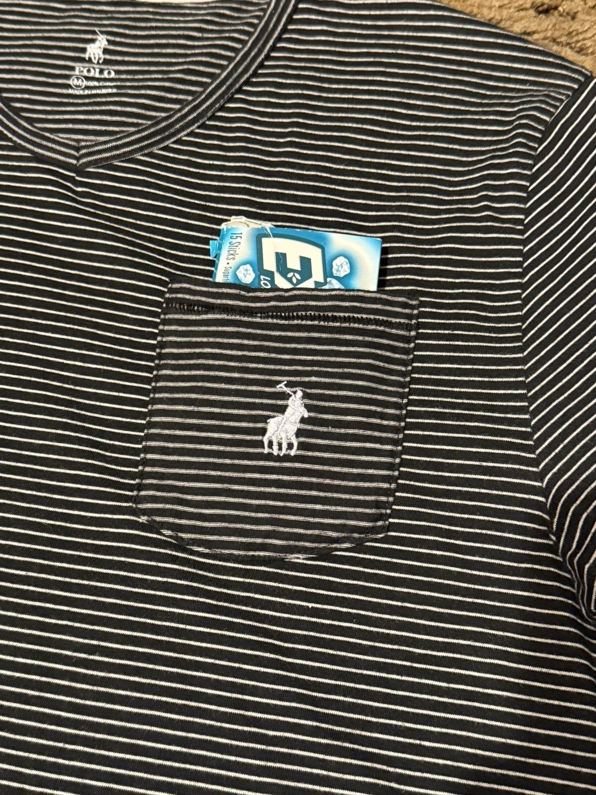 Polo Ralph Lauren Polo Striped Pocket T-Shirt Medium Size US M / EU 48-50 / 2 - 3 Thumbnail