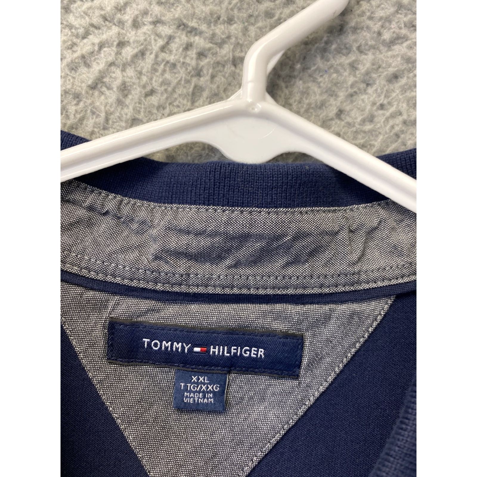Tommy Hilfiger Tommy Hilfiger Polo Shirt Men's 2XL Short Sleeve Logo Navy Blue Casual Activewear Size US XXL / EU 58 / 5 - 3 Thumbnail