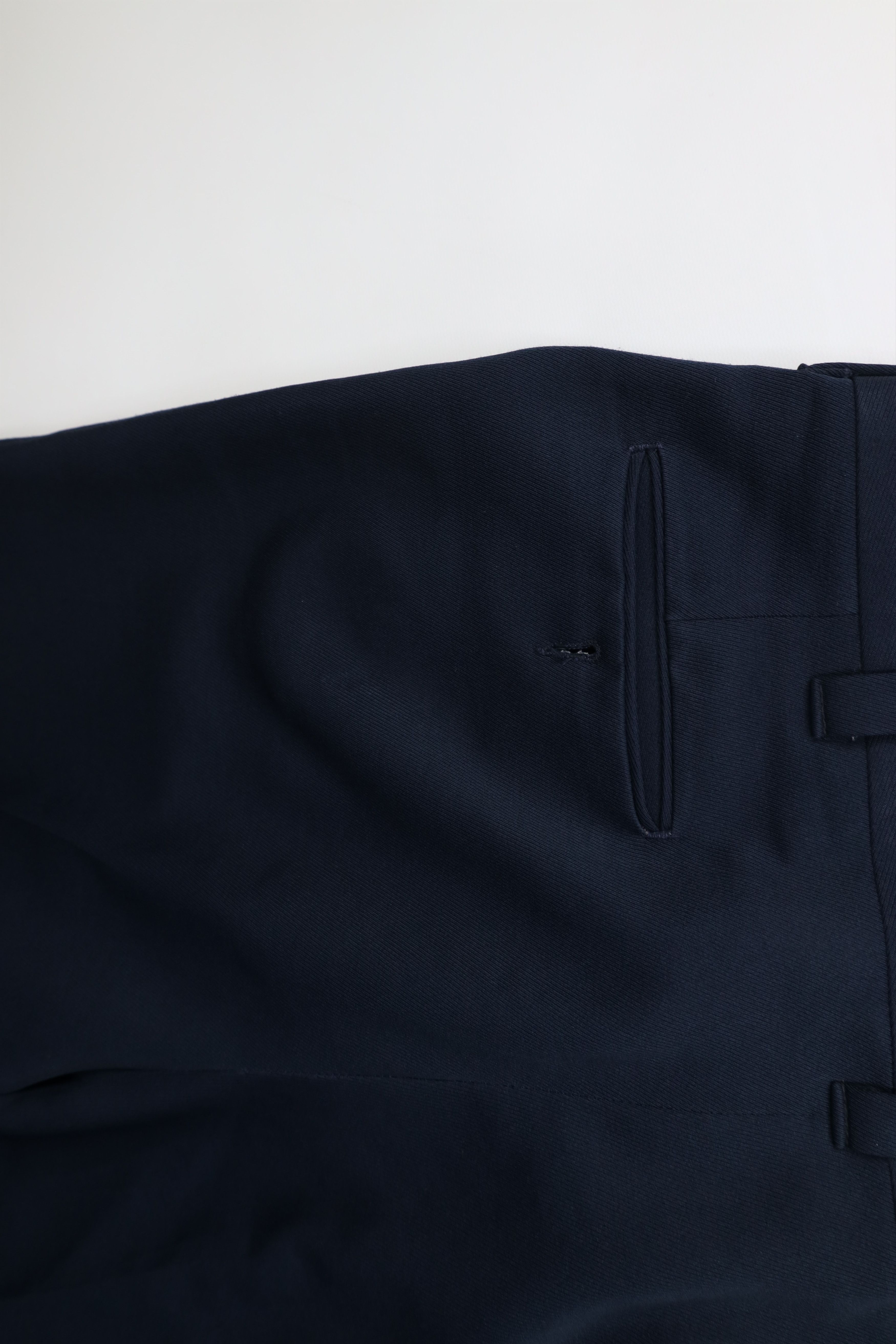 Vintage Vintage 70s Streetwear Flared Wide Leg Chino Pants Navy Blue Size US 36 / EU 52 - 14 Thumbnail