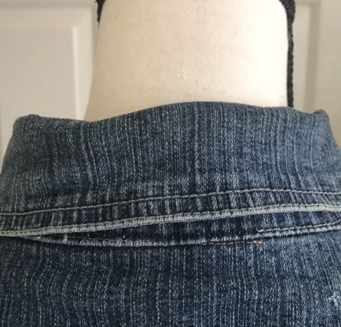 Other BUTTON UP TIE PRINCESS CUT DENIM JEAN JACKET Size S / US 4 / IT 40 - 7 Thumbnail