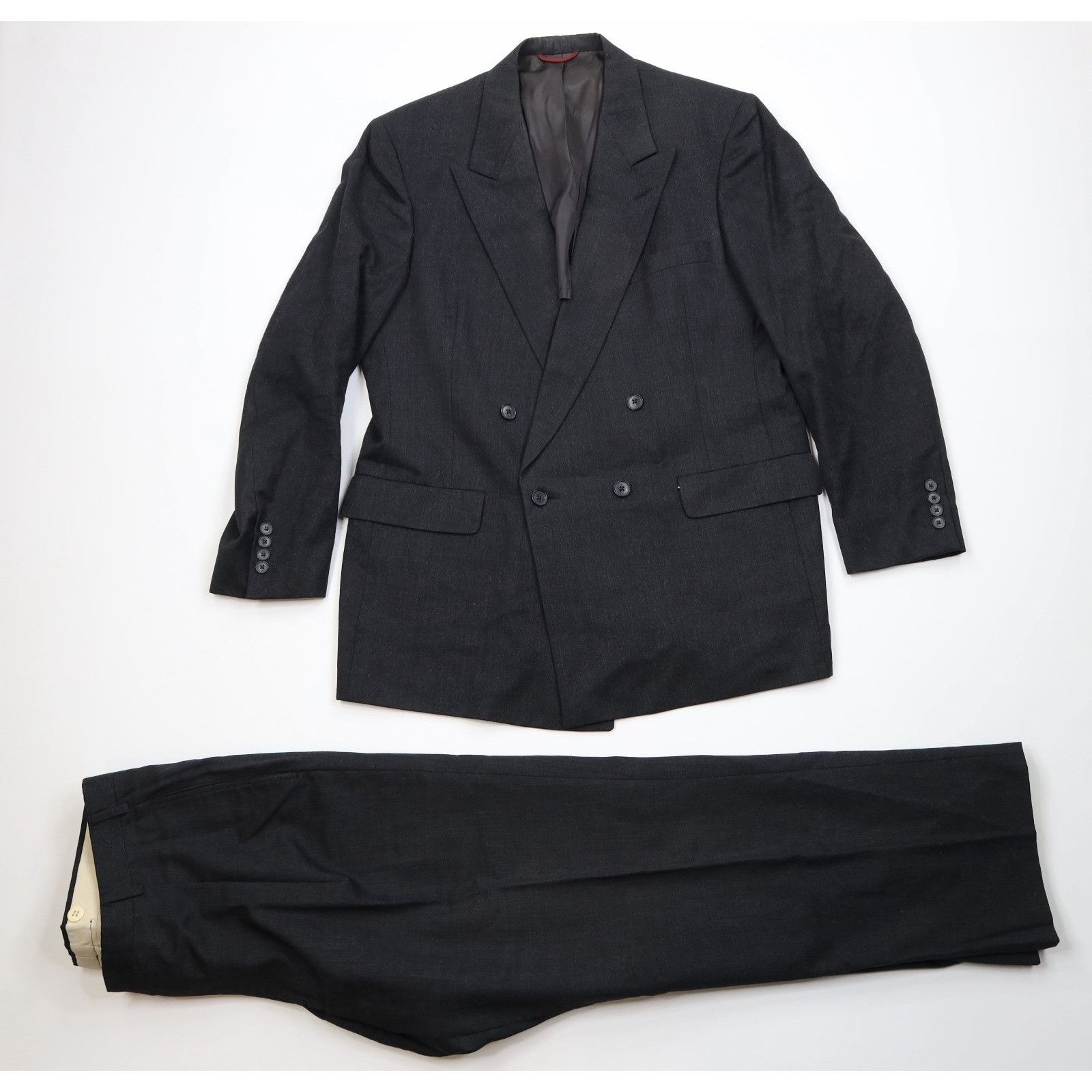 Vintage Vintage 80s 90s Streetwear 2 Piece Double Breasted Suit Size 44R - 1 Thumbnail