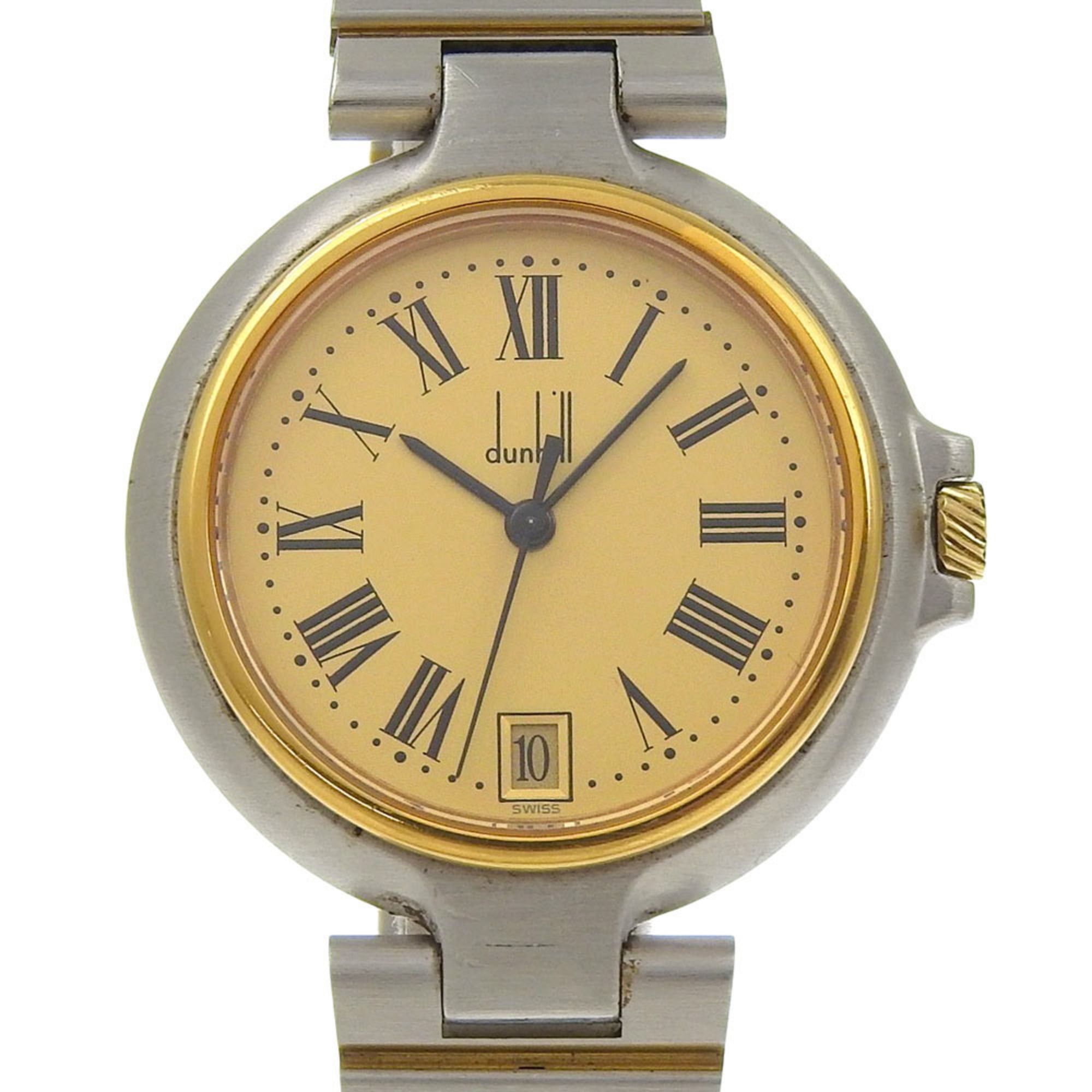 Alfred Dunhill Dunhill Women's Stainless Steel Quartz Analog Watch with Gold Dial Size ONE SIZE - 1 Thumbnail