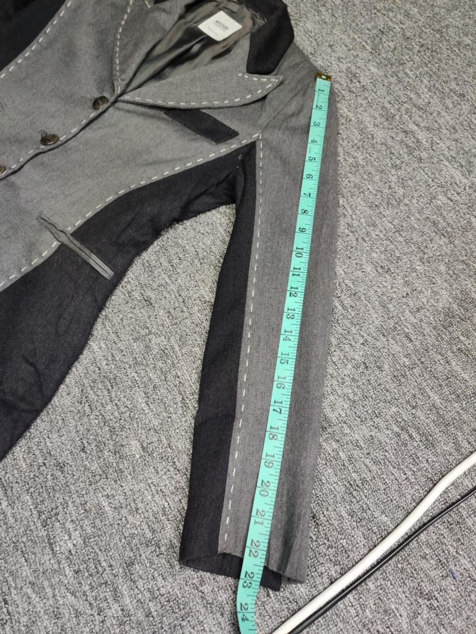 Moschino Moschino Cheapandic Wool Stitch Single Breasted Blazer Size US S / EU 44-46 / 1 - 19 Thumbnail