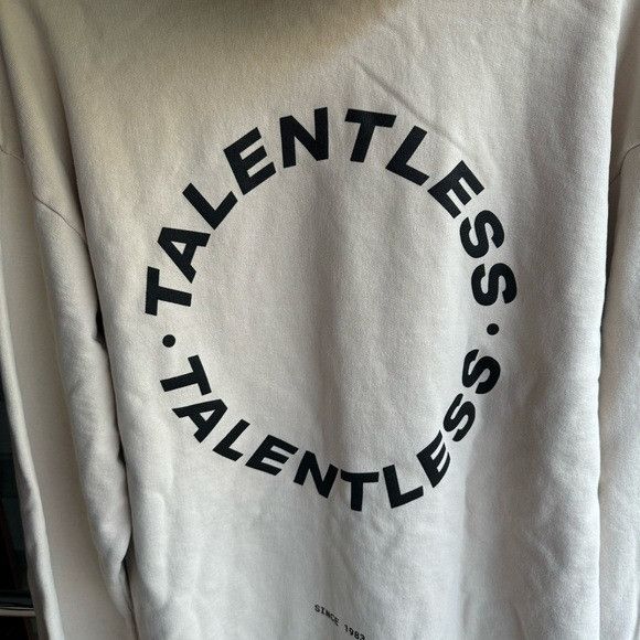 Designer × Talentless NEW MENS TALENTLESS CIRCLE LOGO BONE HOODIE SZ LARGE L Size US L / EU 52-54 / 3 - 4 Thumbnail