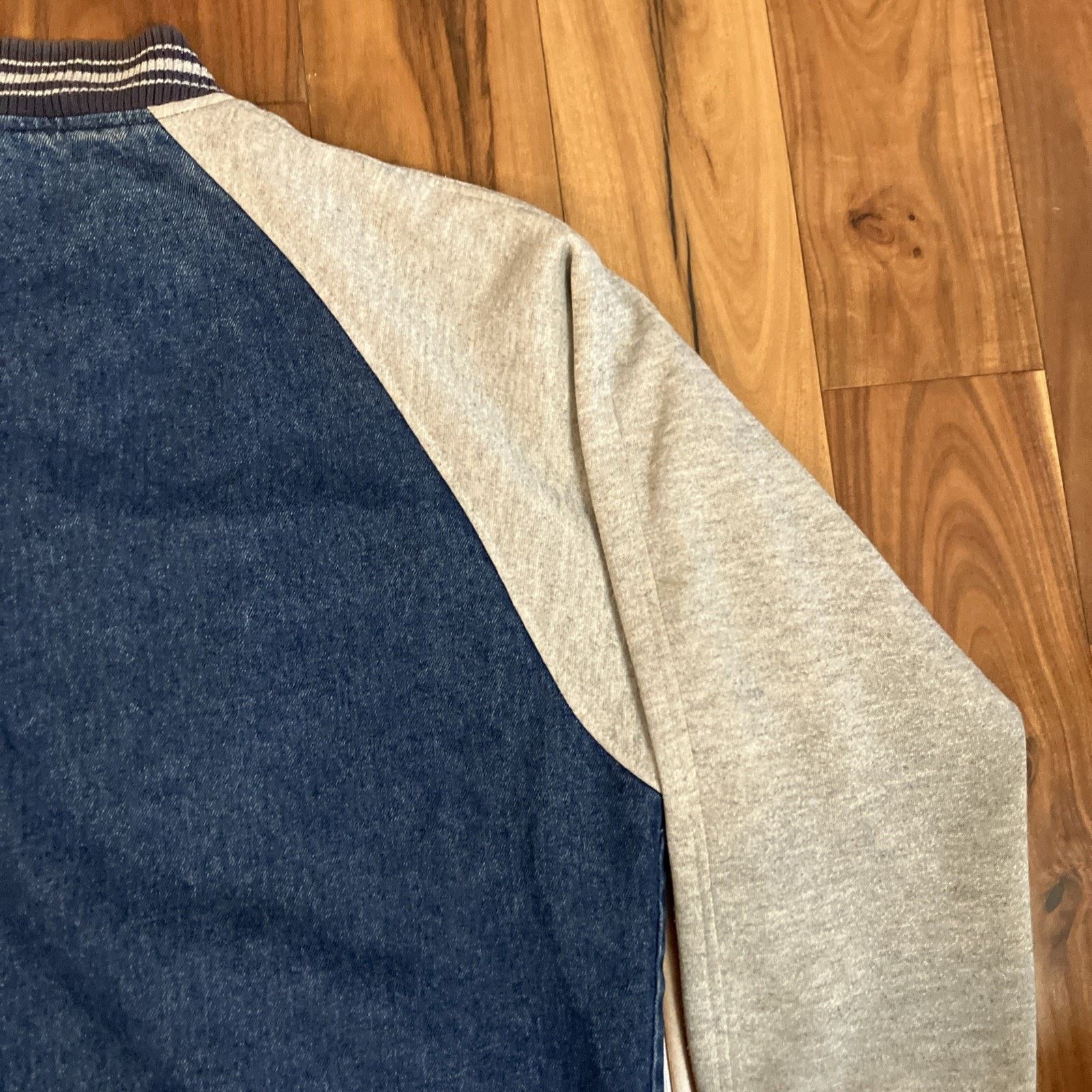 Starter Vtg Honors Sport Jacket Mens Medium Blue Varsity Denim Zip Size US M / EU 48-50 / 2 - 23 Thumbnail
