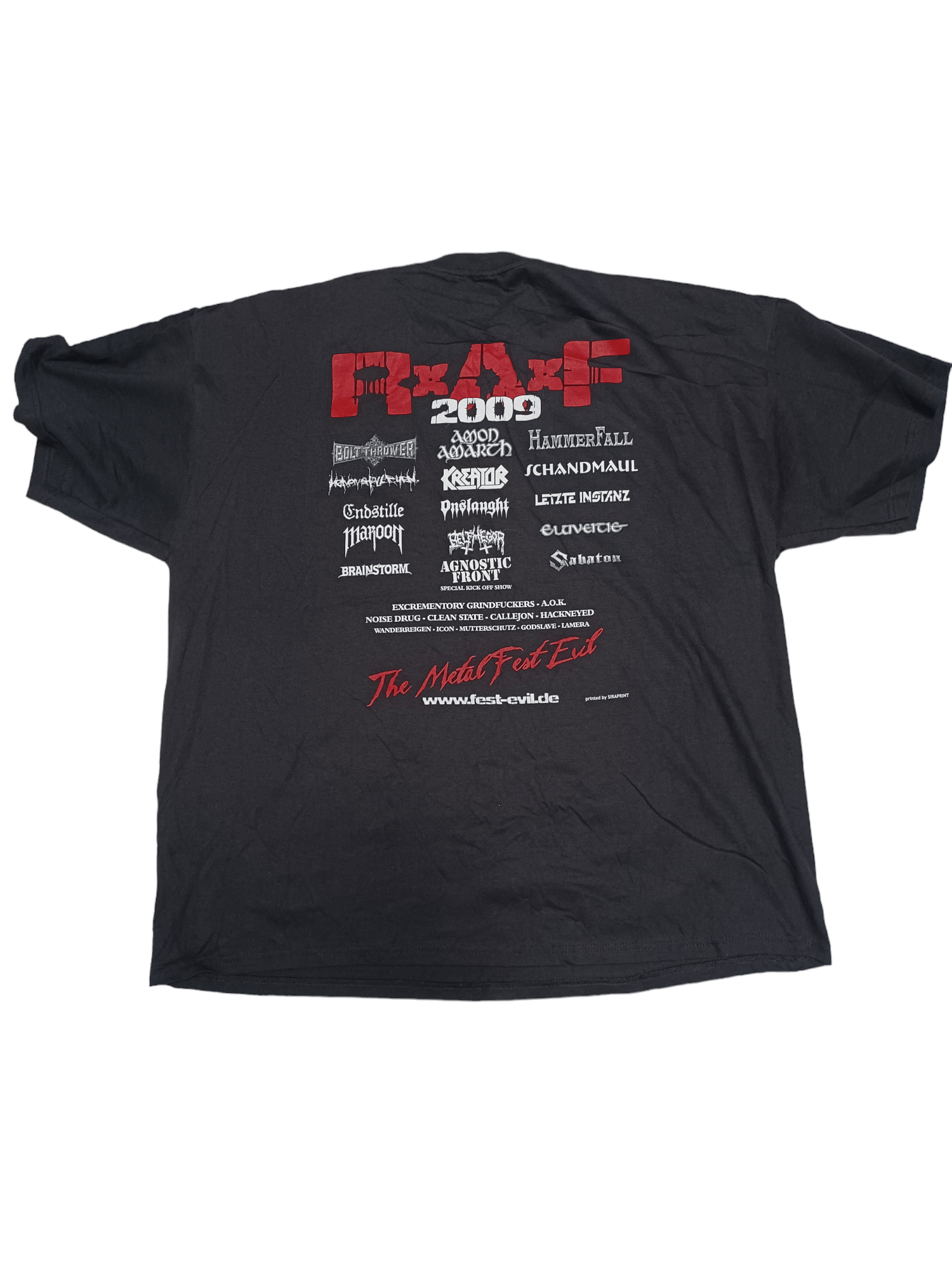 Fruit Of The Loom XXXL 2009 rockarea metal fest vintage tee sabaton brainstorm Size US XXL / EU 58 / 5 - 2 Thumbnail