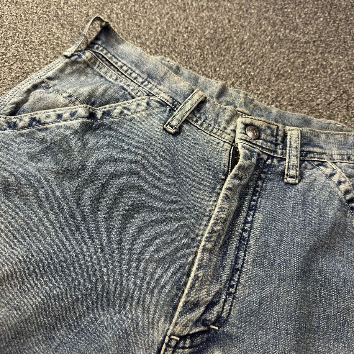 Lee Workwear Vintage 90s Lee Sanforized Carpenter Marbling Denim Size US 30 / EU 46 - 14 Thumbnail